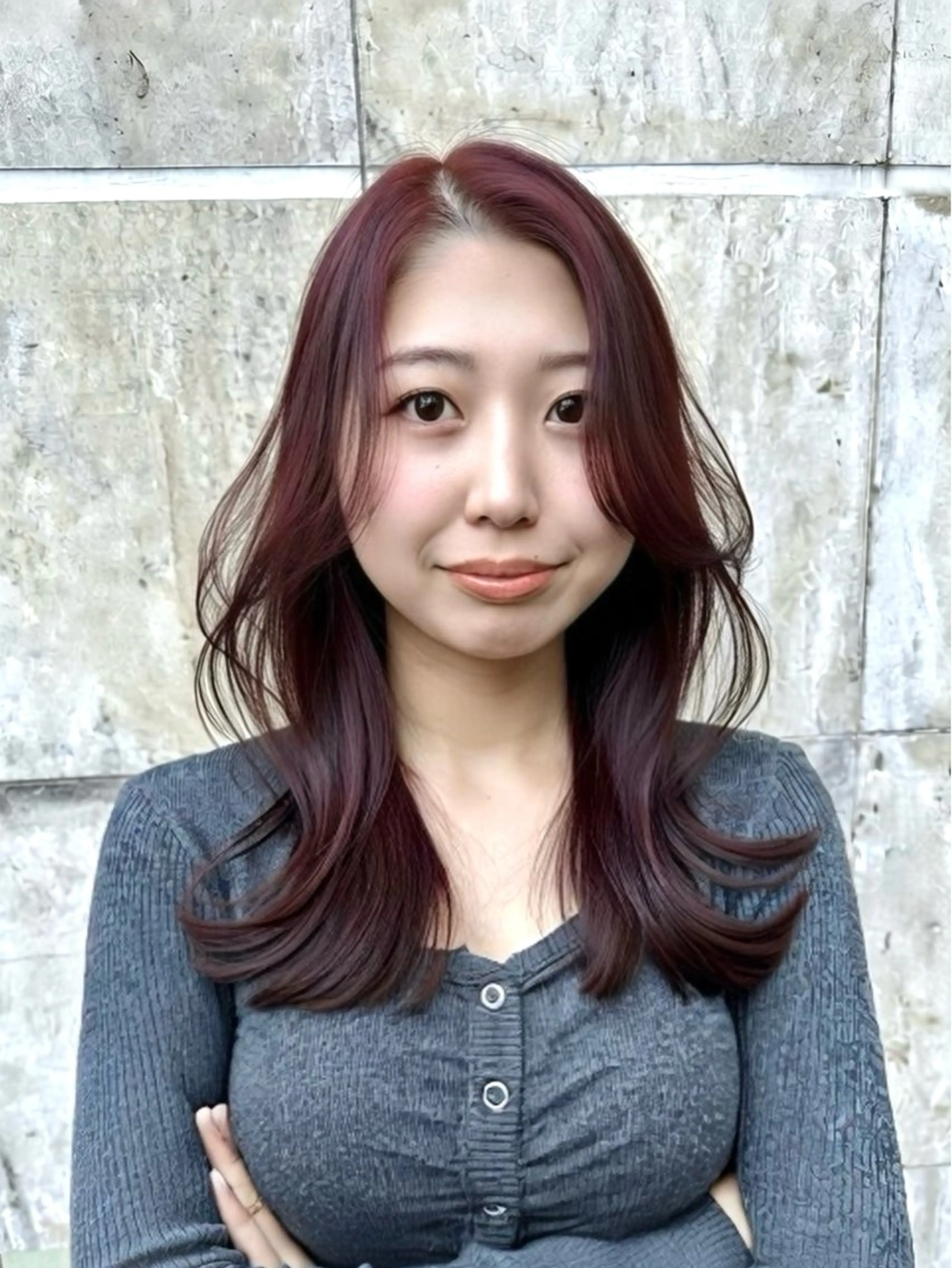 ミディアム ボブレイヤー ミディアムレイヤー ボブ 顔まわりレイヤー ハイレイヤー カット ヘアカラー トリートメント ヘッドスパ 韓国系レイヤー特化 hiroのヘアスタイル