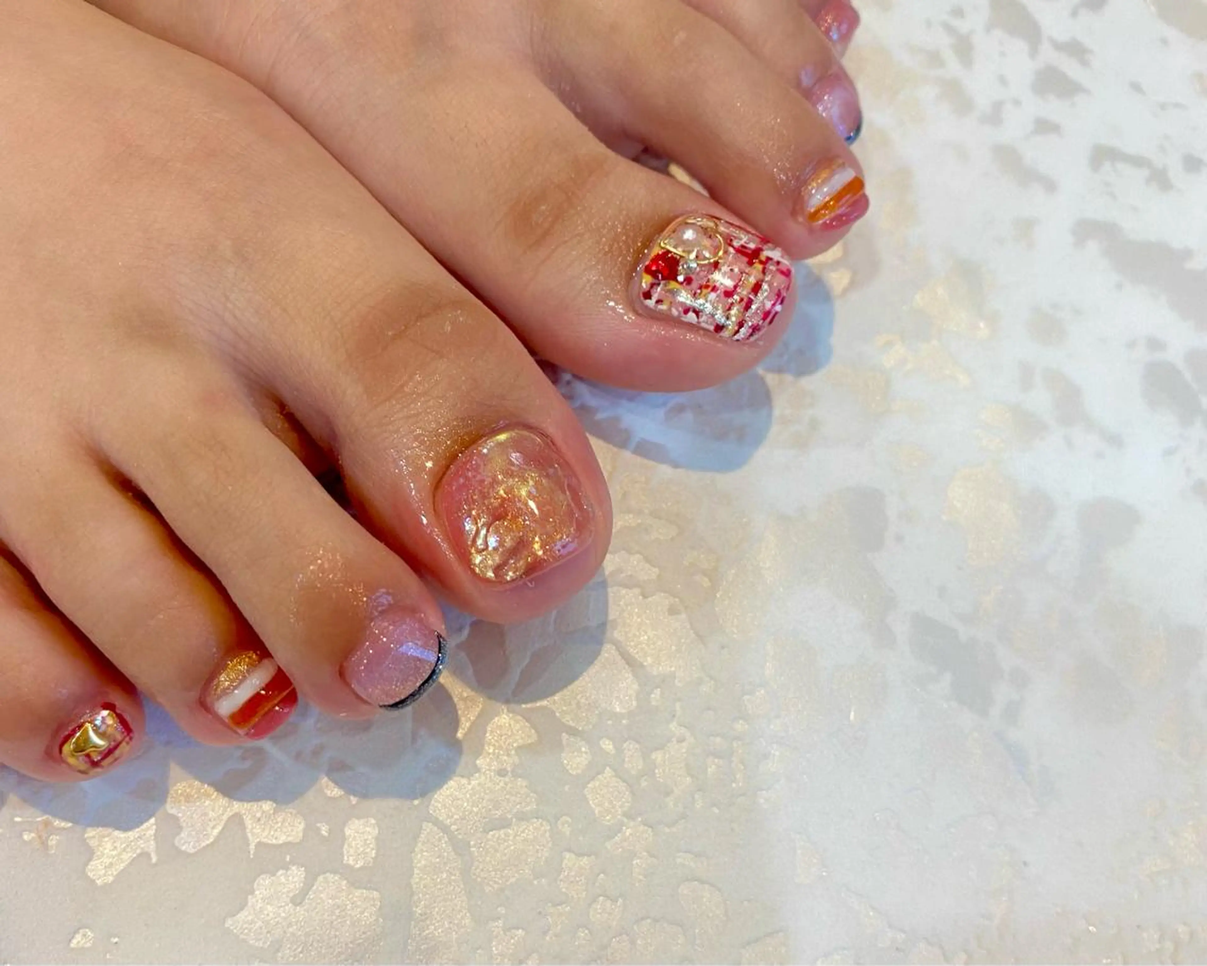 ネイル 持ち込み 安藤 彩乃のネイルデザイン