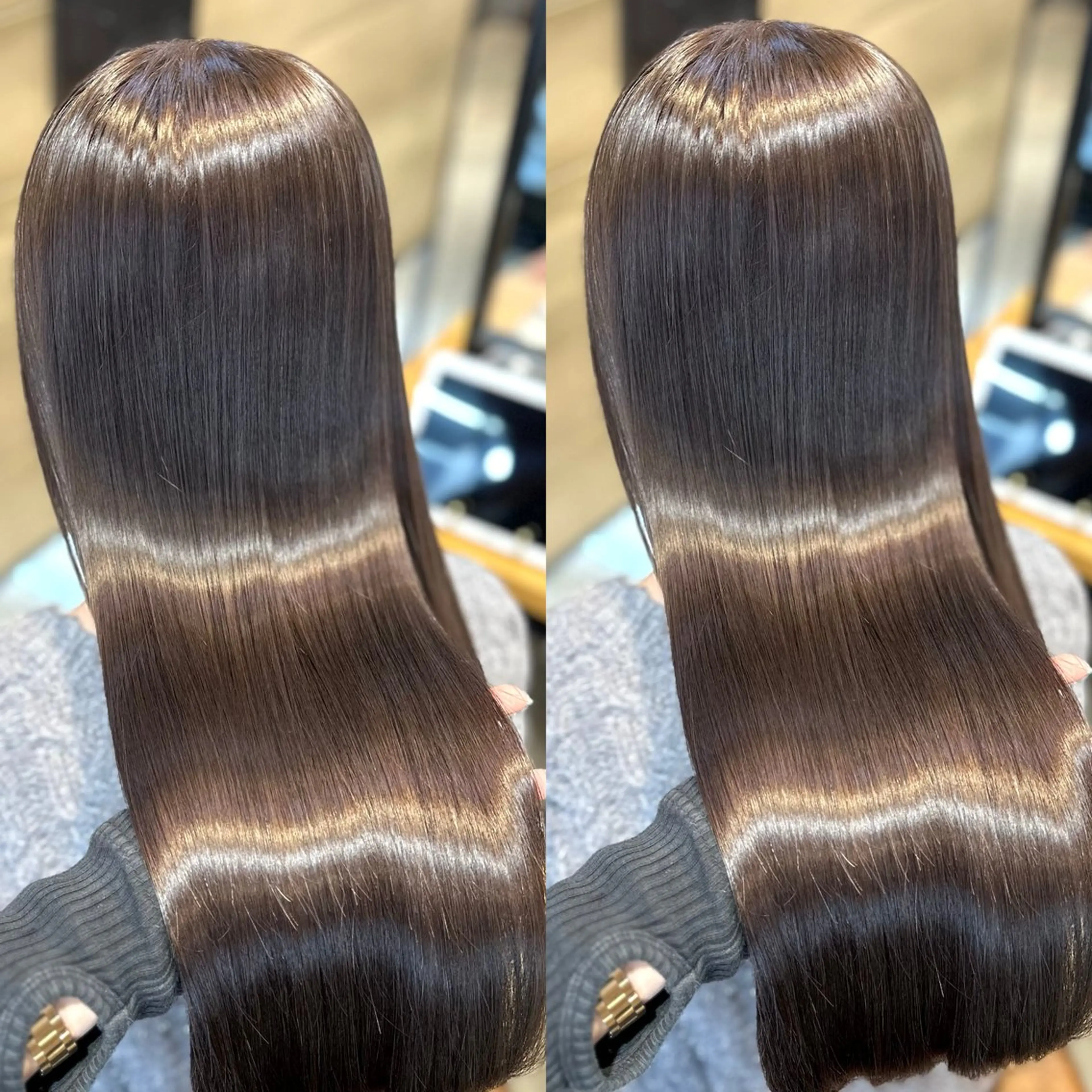 カット＋縮毛矯正＋薬剤除去トリートメント🌟暑い夏でも快適✨サラサラ艶感へ✨の写真