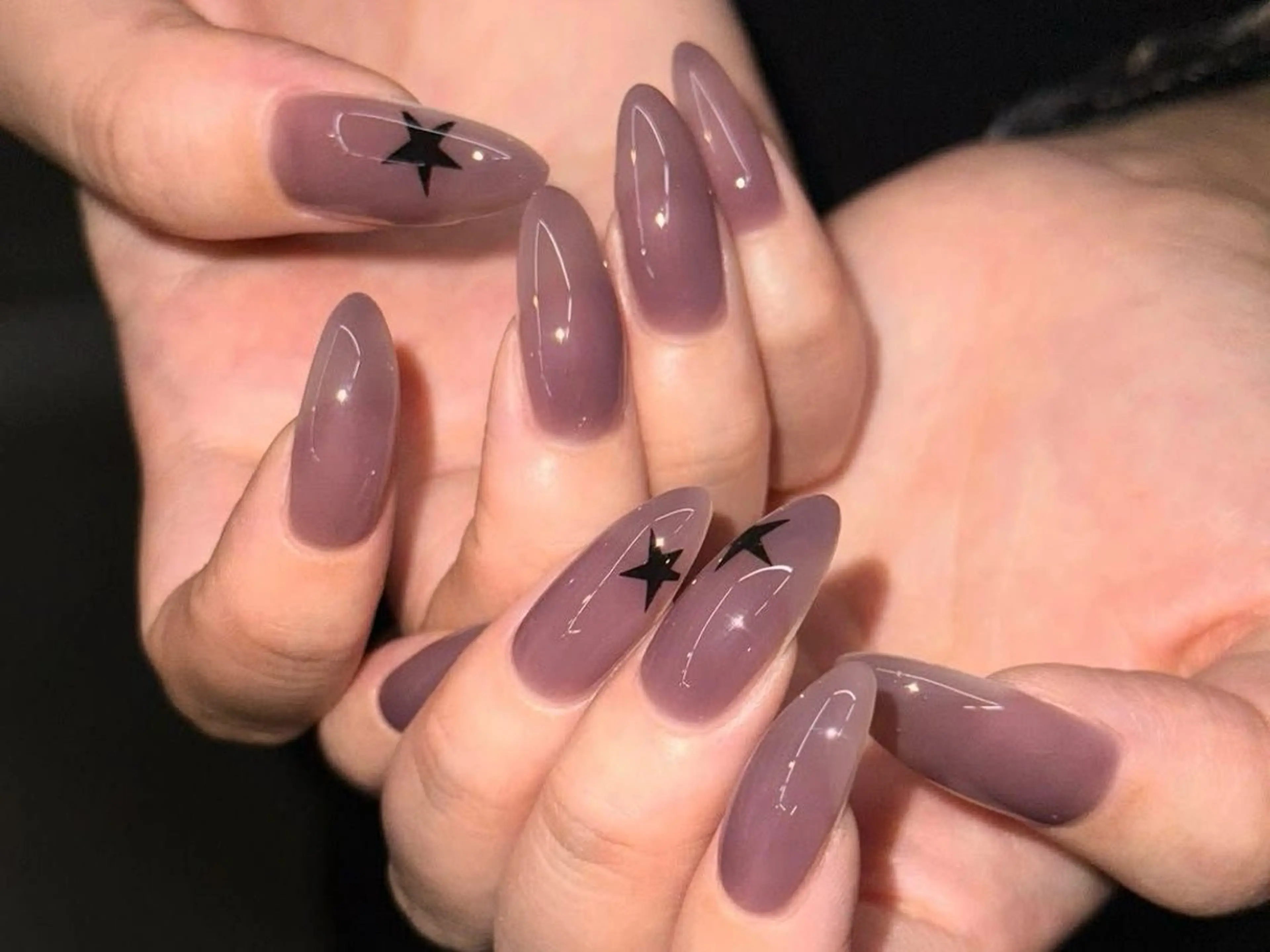 ネイル オーロラネイル 長さ出し フットネイル フレンチネイル ジェルネイル Belle Nail Salonのネイルデザイン