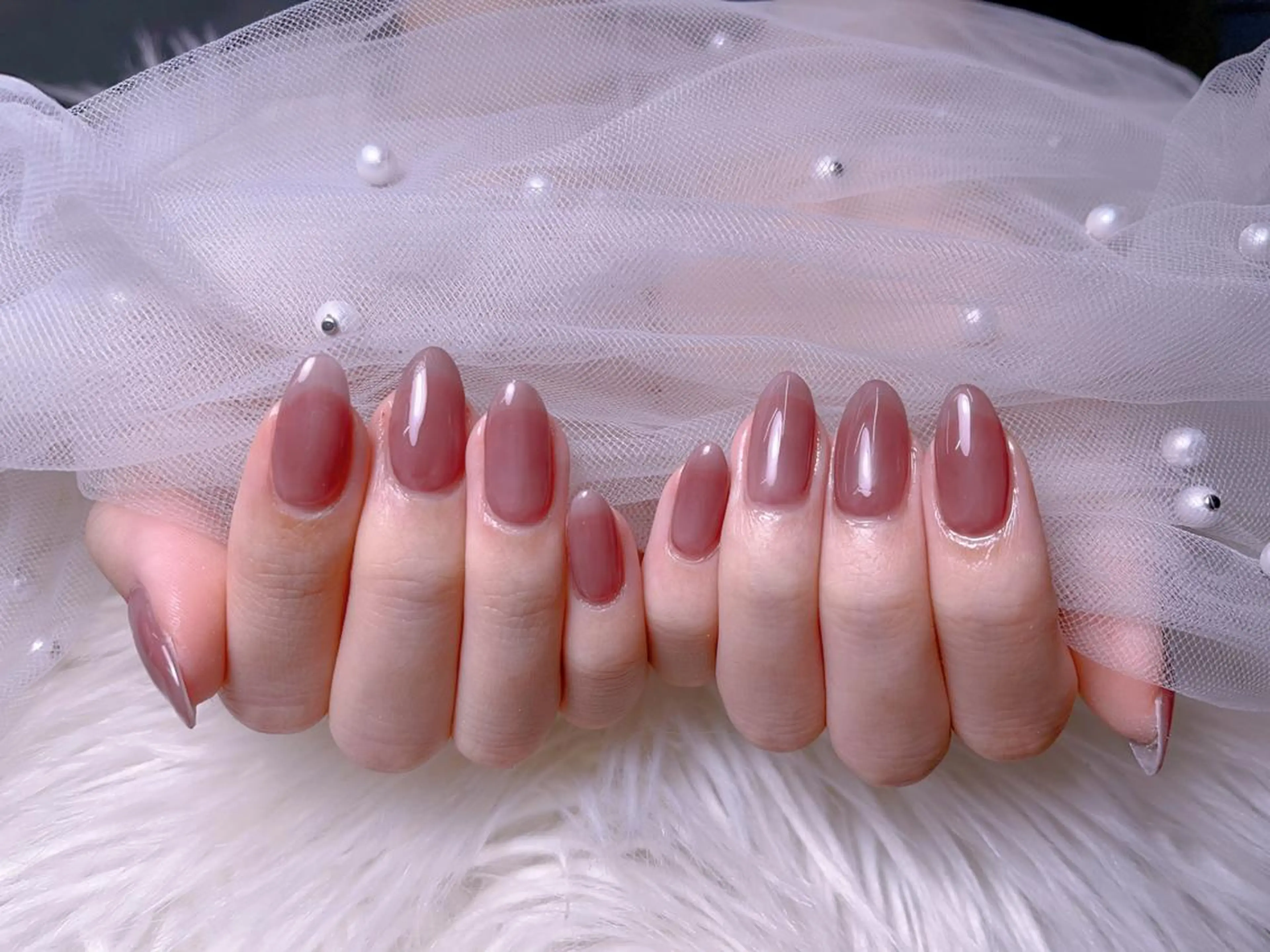 メンズ ネイル アートネイル フレンチネイル ジェルネイル キラキラネイル パラジェル Bloom スカルプ専門店のネイルデザイン