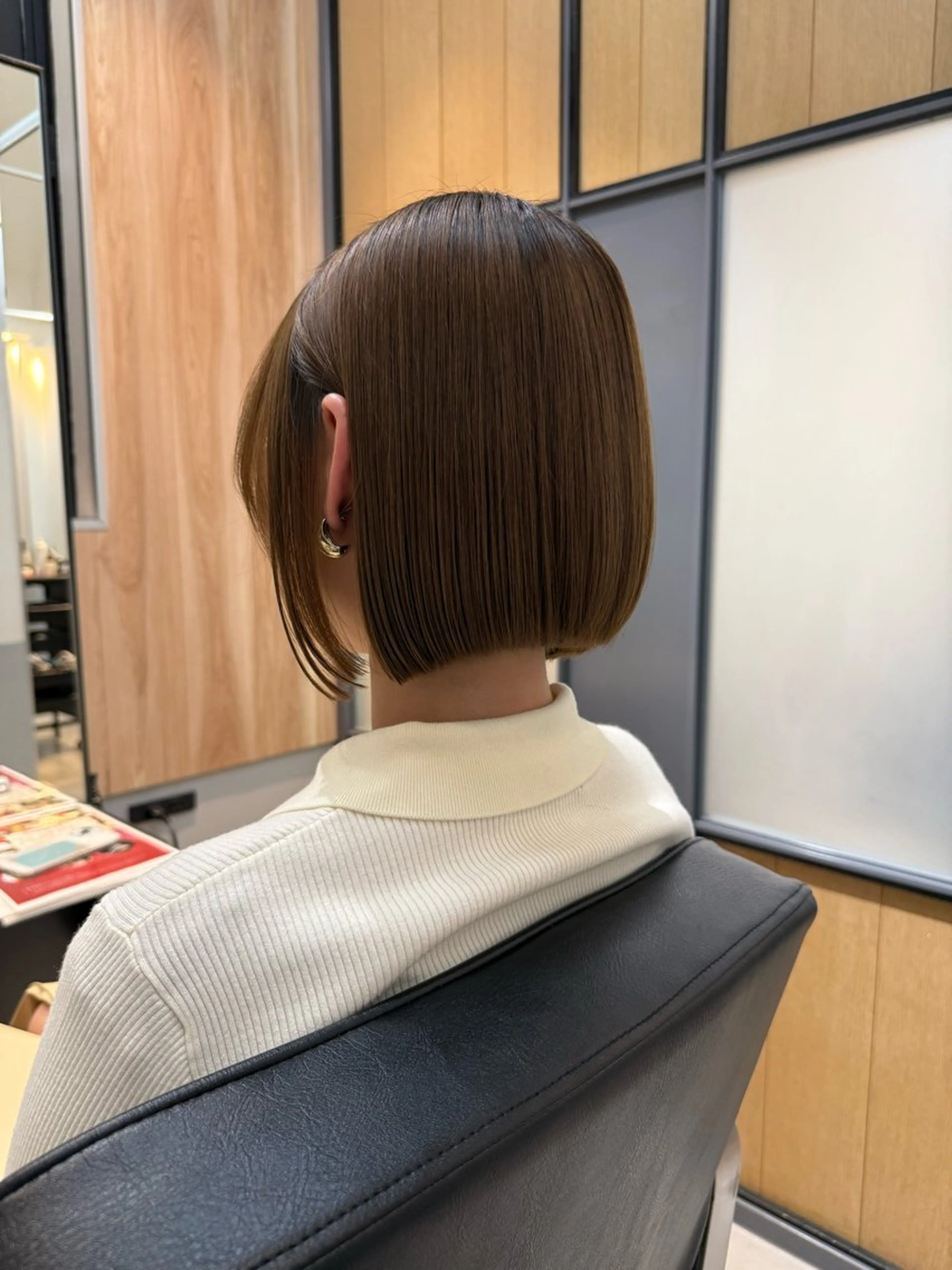 ショート カラー ボブ カット ヘアカラー トリートメント 神戸ボブ✂️ ioe三宮/田 伸佳のヘアスタイル