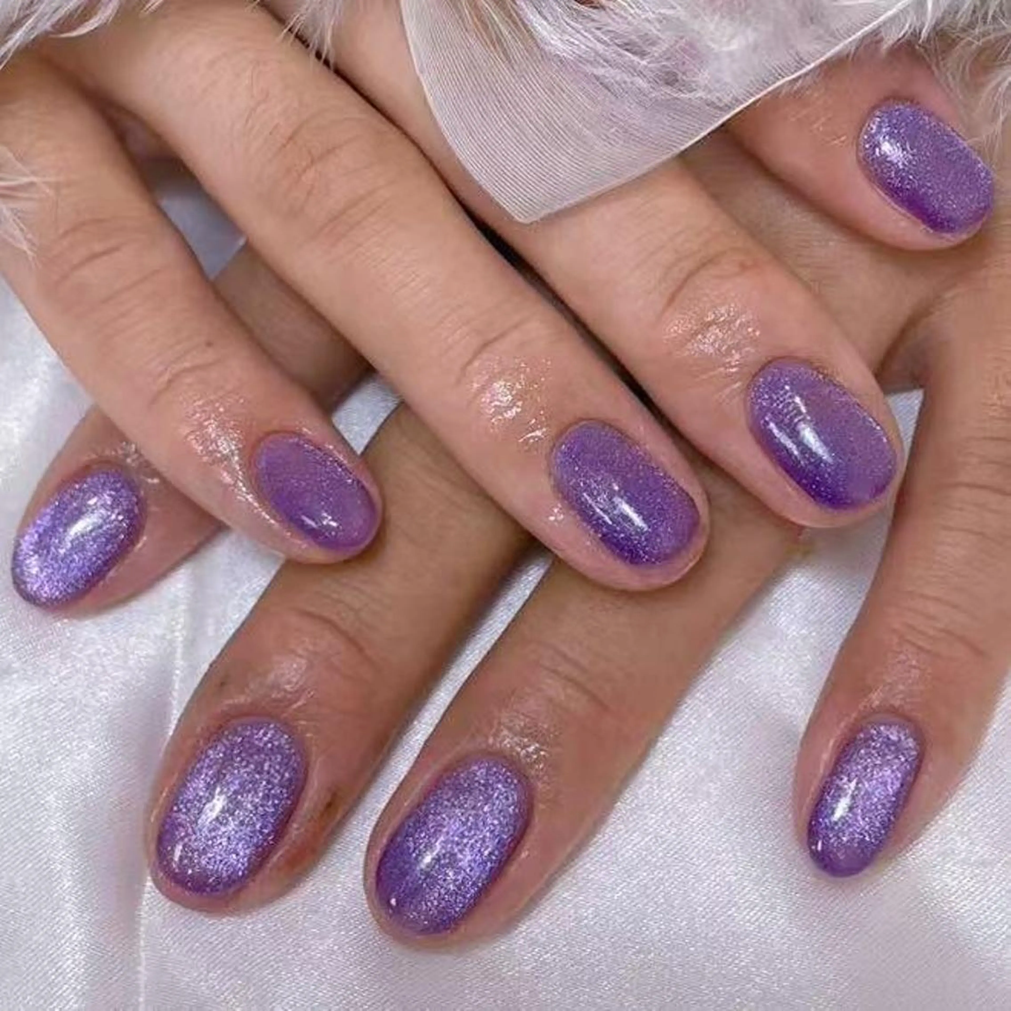 ネイル アートネイル オーロラネイル ガーリー キラキラネイル 韓国ネイル ハンドネイル DIAMOND 💅のネイルデザイン