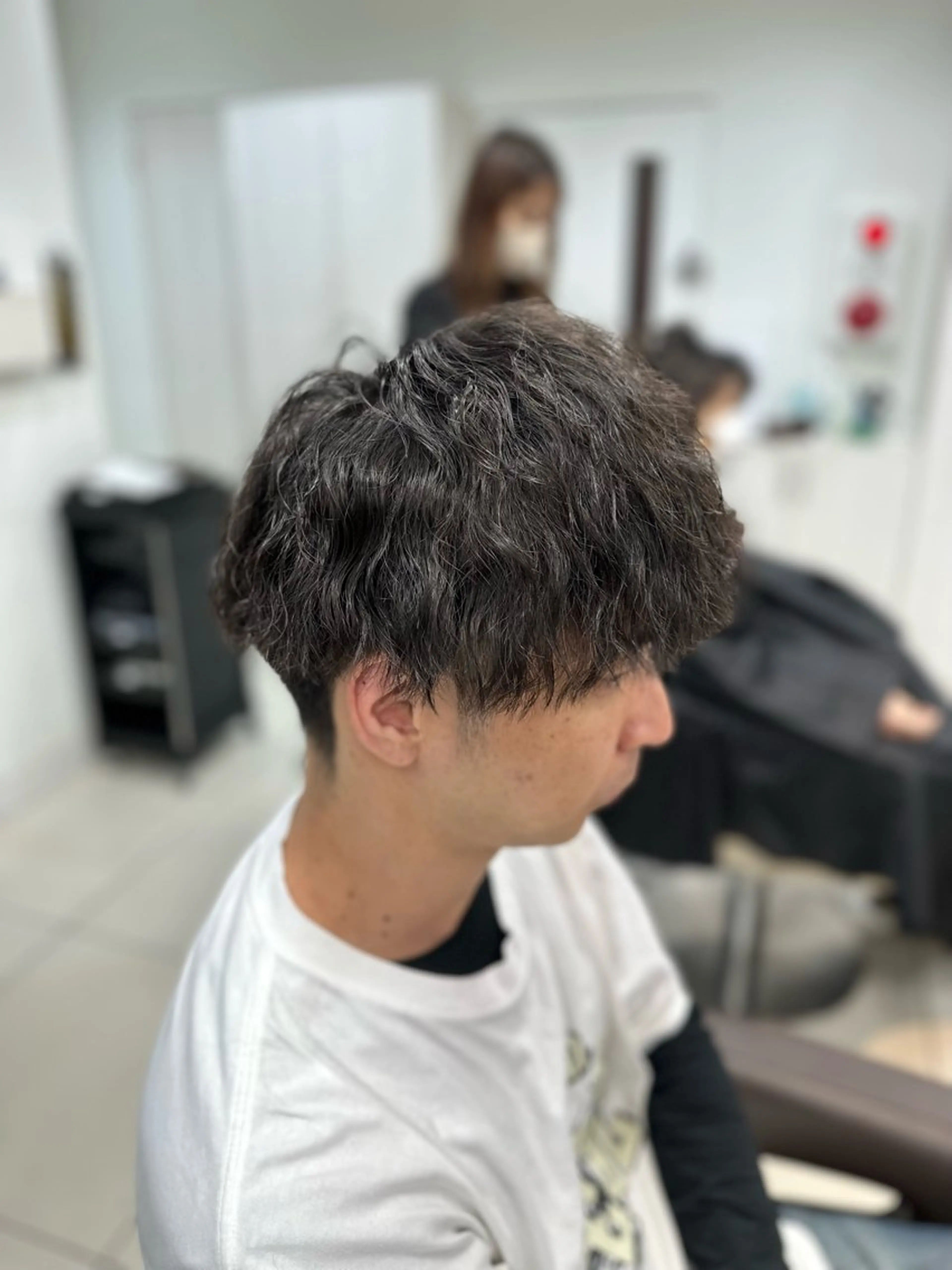 メンズ カット パーマ トリートメント 炭木 一也のヘアスタイル