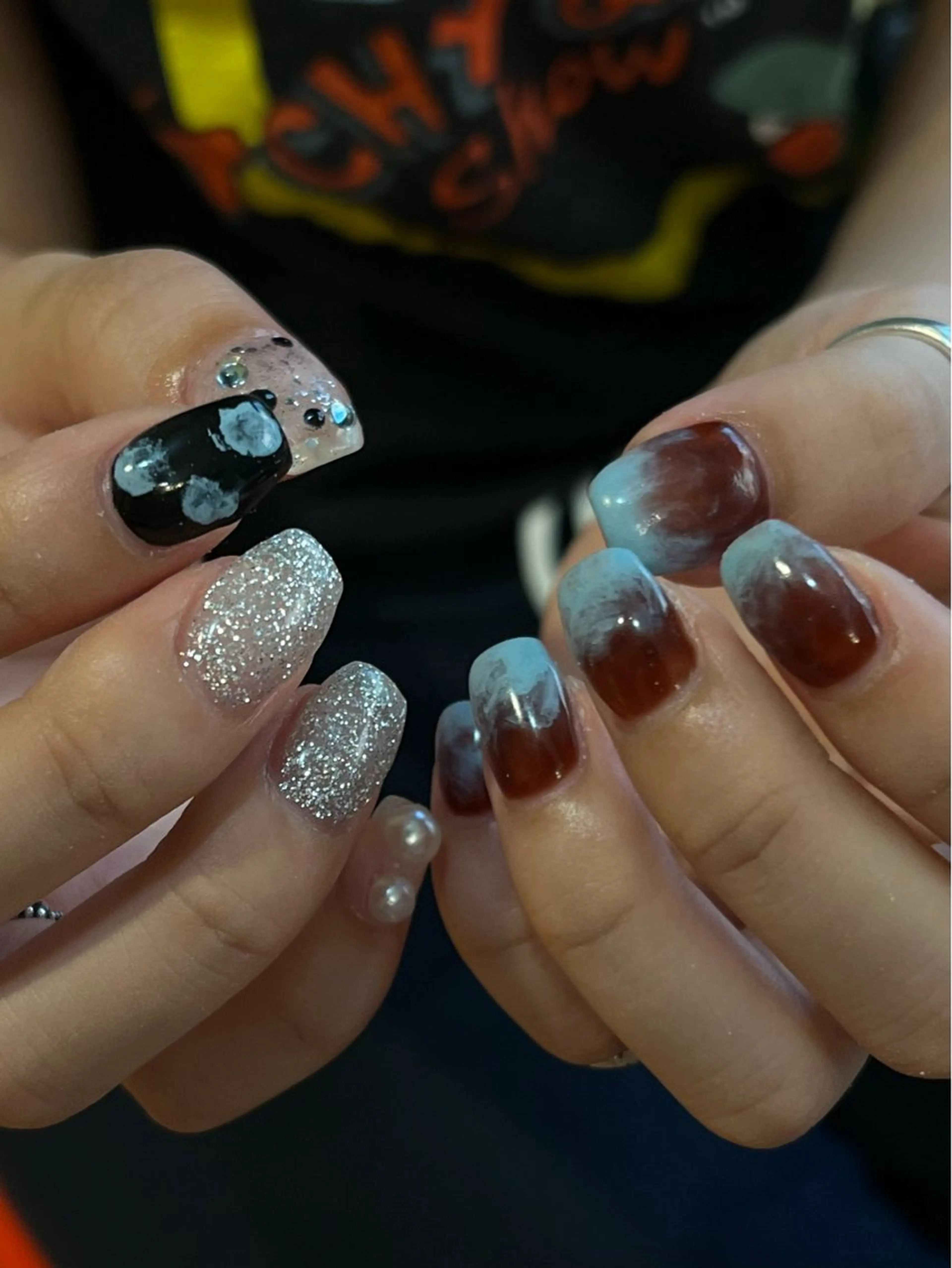 ネイル ハンドネイル Hata nail 🎀個性派ニュアンスのネイルデザイン