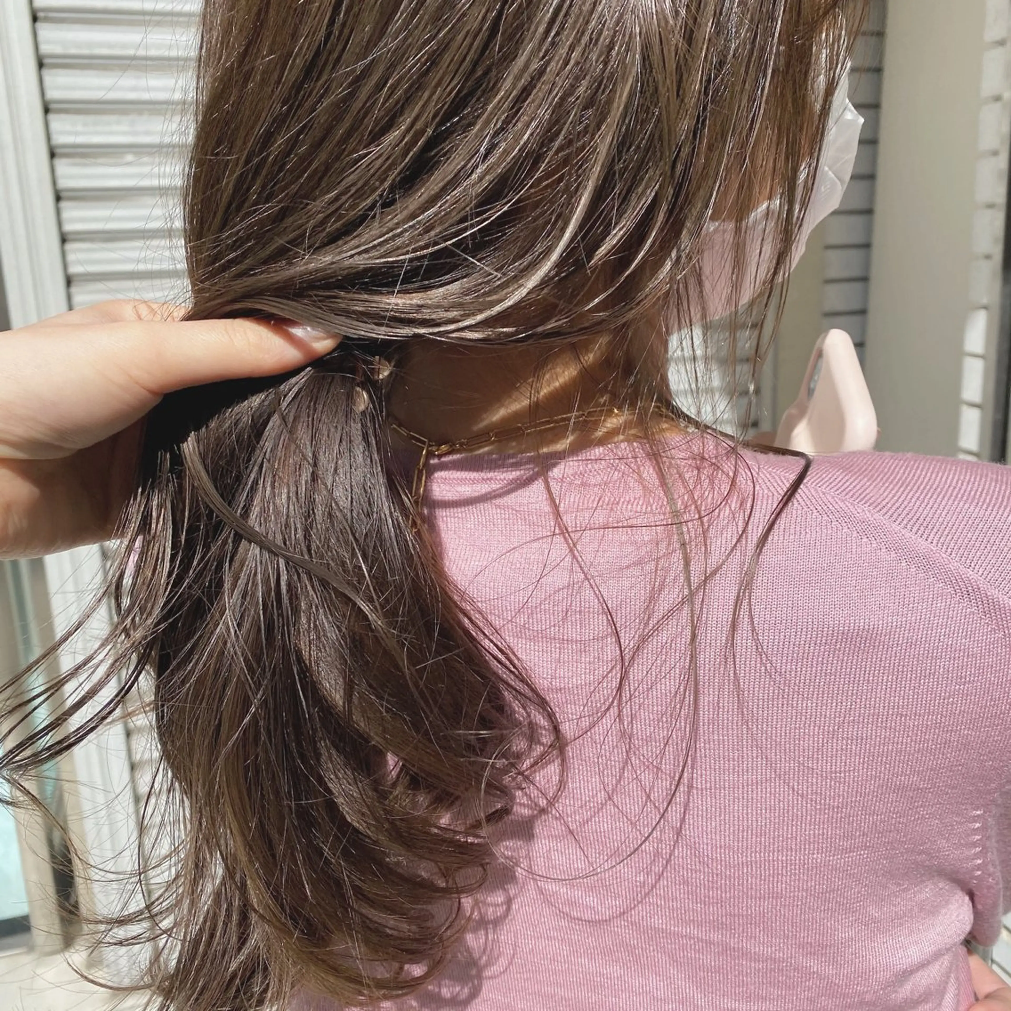 セミロング カラー ベージュカラー ブラウンカラー ブラウンベージュ ヘアカラー トリートメント ヘアセット Noah's　Ark所属・透明感カラー🫧ヘア セット🫧松本菜月の眉毛・アイブロウイメージ