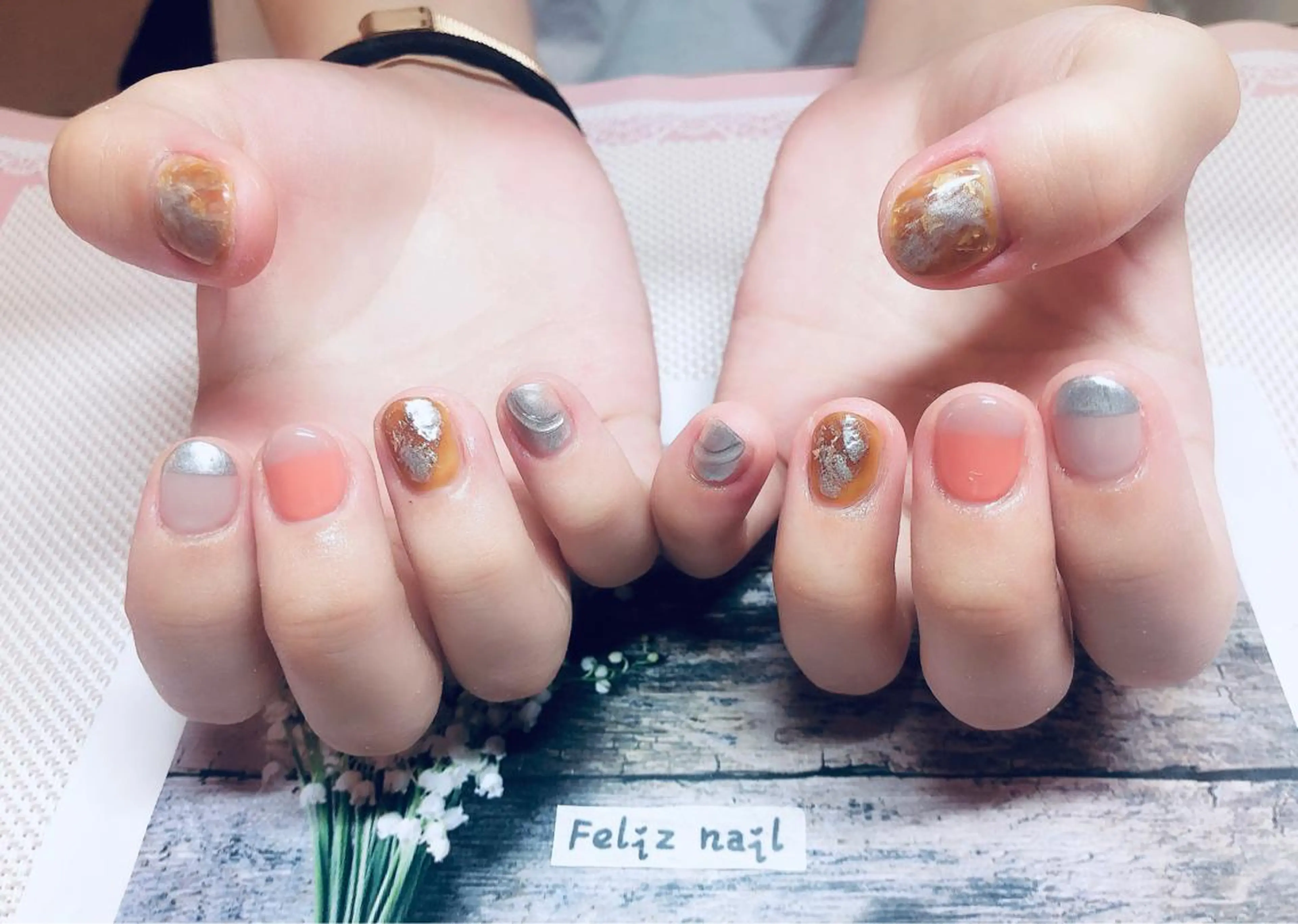 ネイル ジェルネイル ニュアンスネイル パラジェル シンプルネイル ハンドネイル ユキカ （ネイリスト）のネイルデザイン