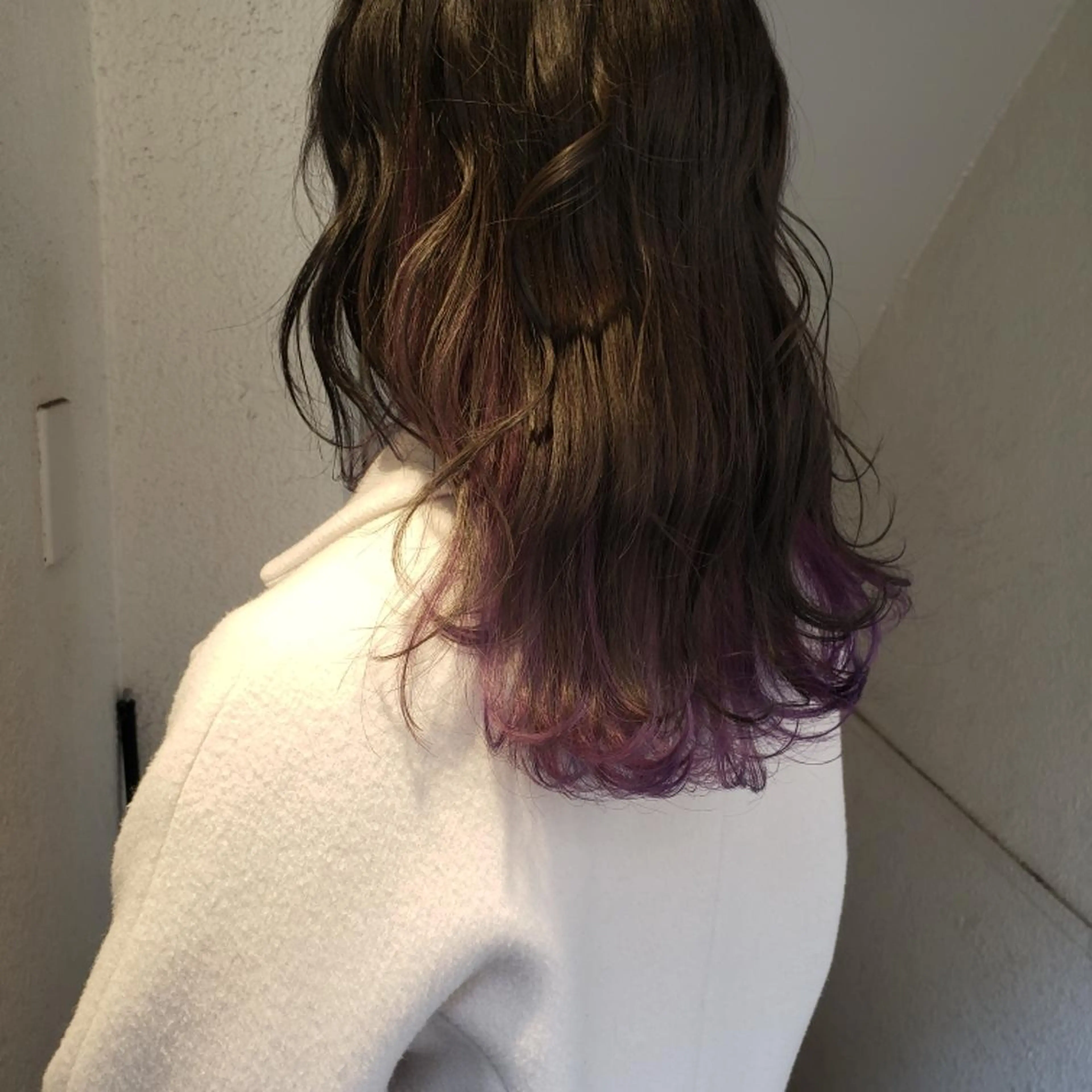 セミロング トリートメント カット ヘアカラー トリートメント 🇰🇷透明感×ハイ トーン🌟tomoのヘアスタイル