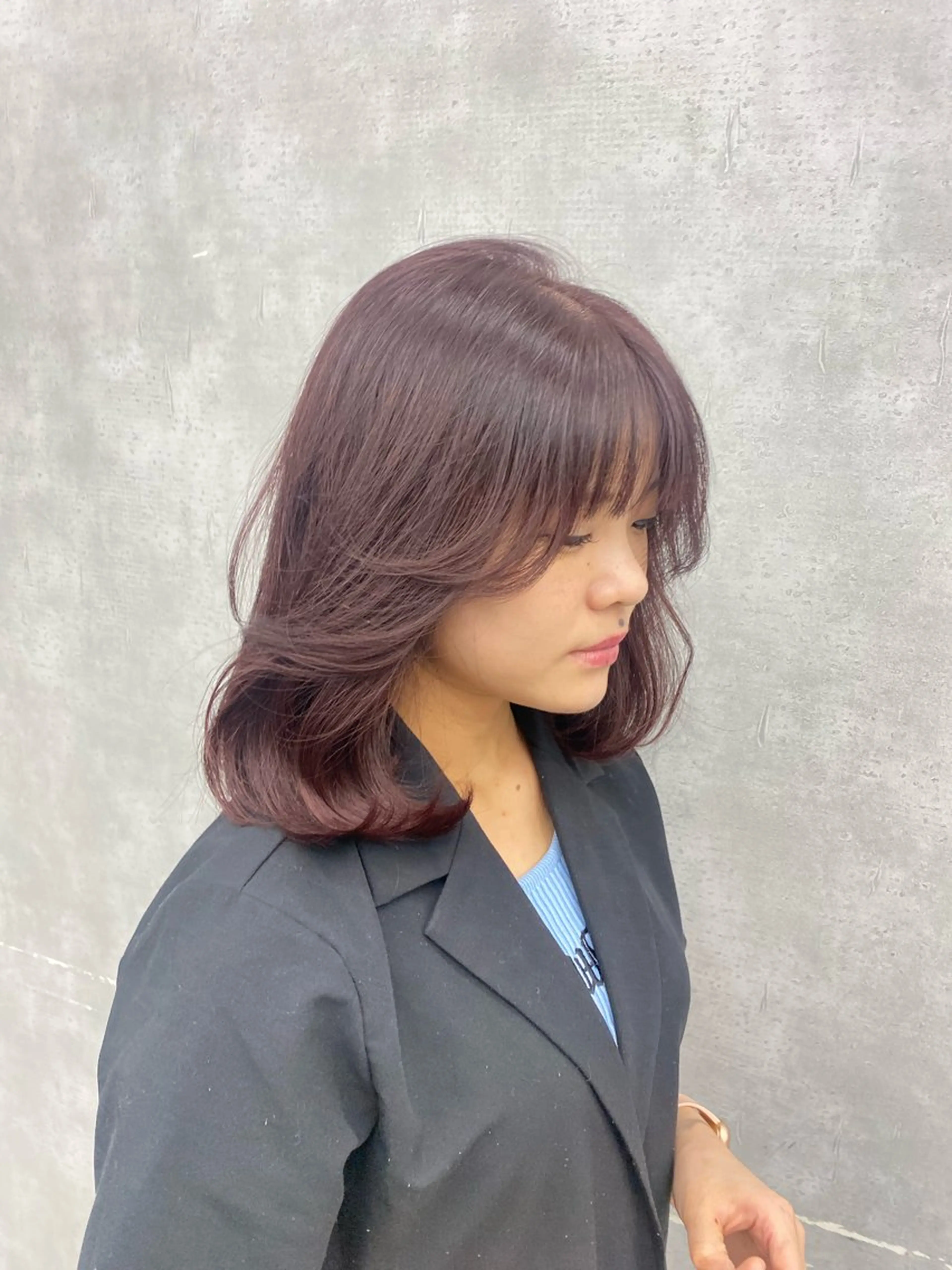 カラー 京都レイヤーカット うえひのヘアスタイル