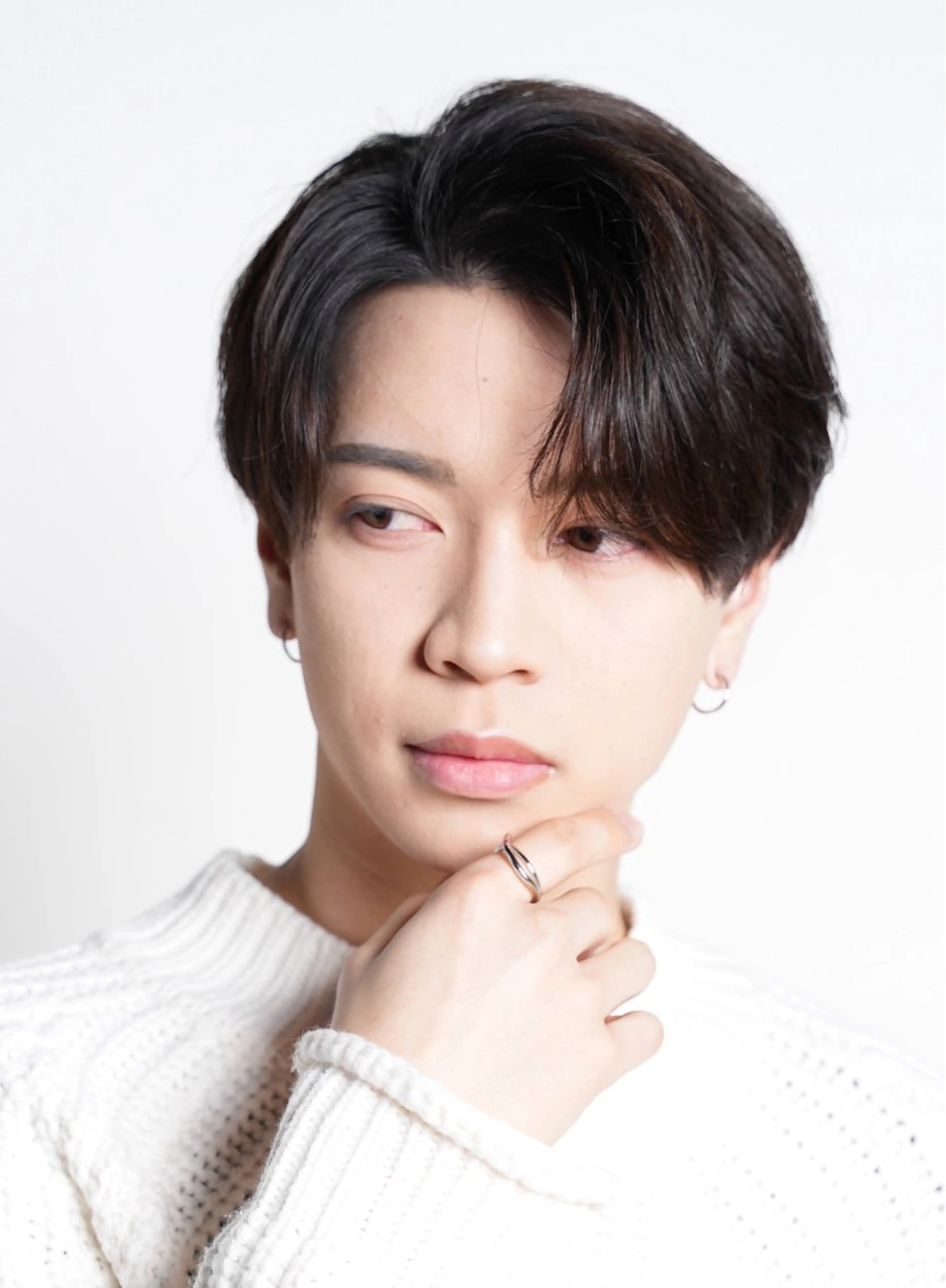 ミディアム パーマ メンズ カット トリートメント シースルーマッシュ/ メンズ/KYOHEIのヘアスタイル