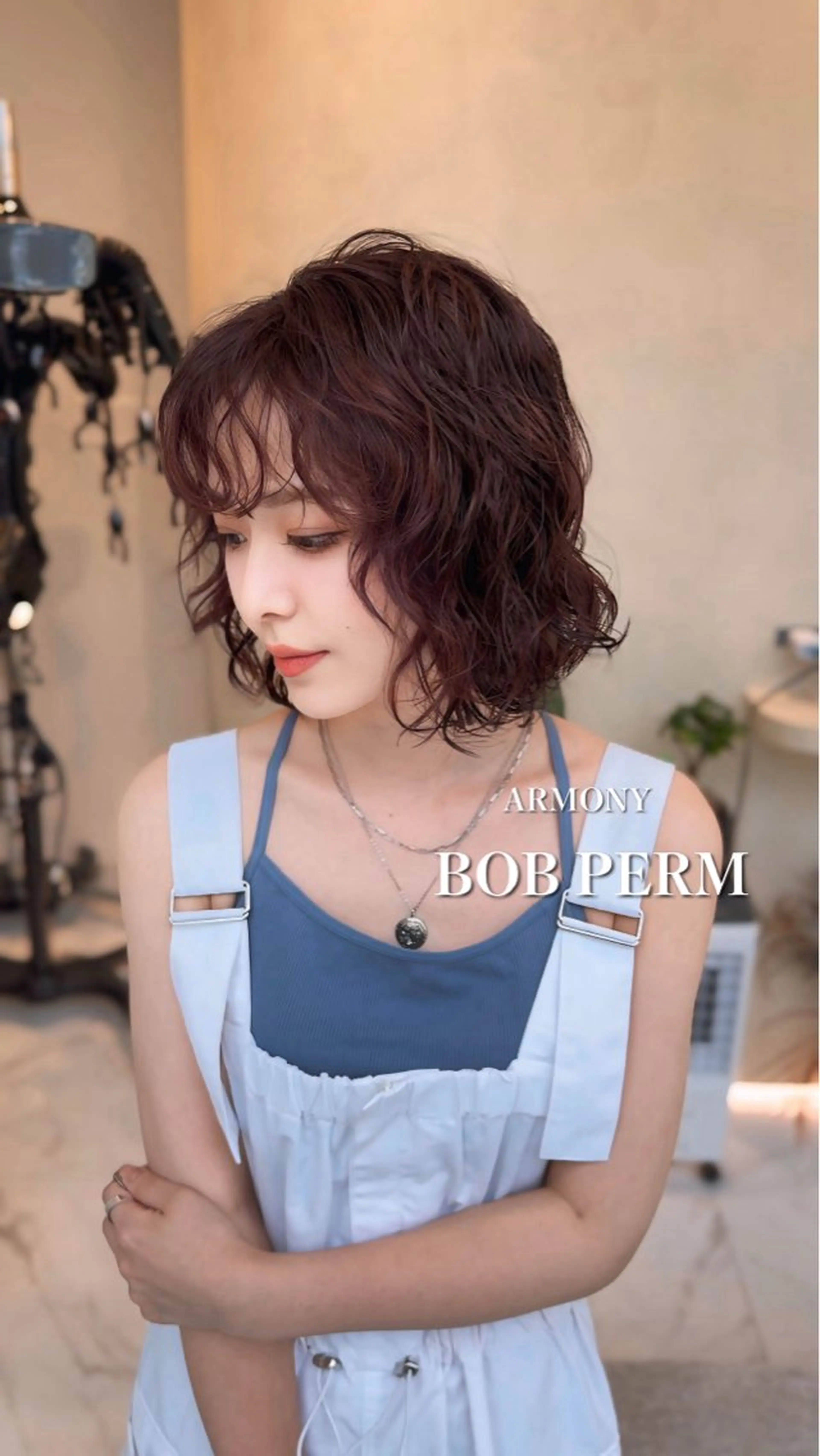 ショート パーマ ボブ ARMONY表参道所属・韓国風専門 RYOのヘアスタイル