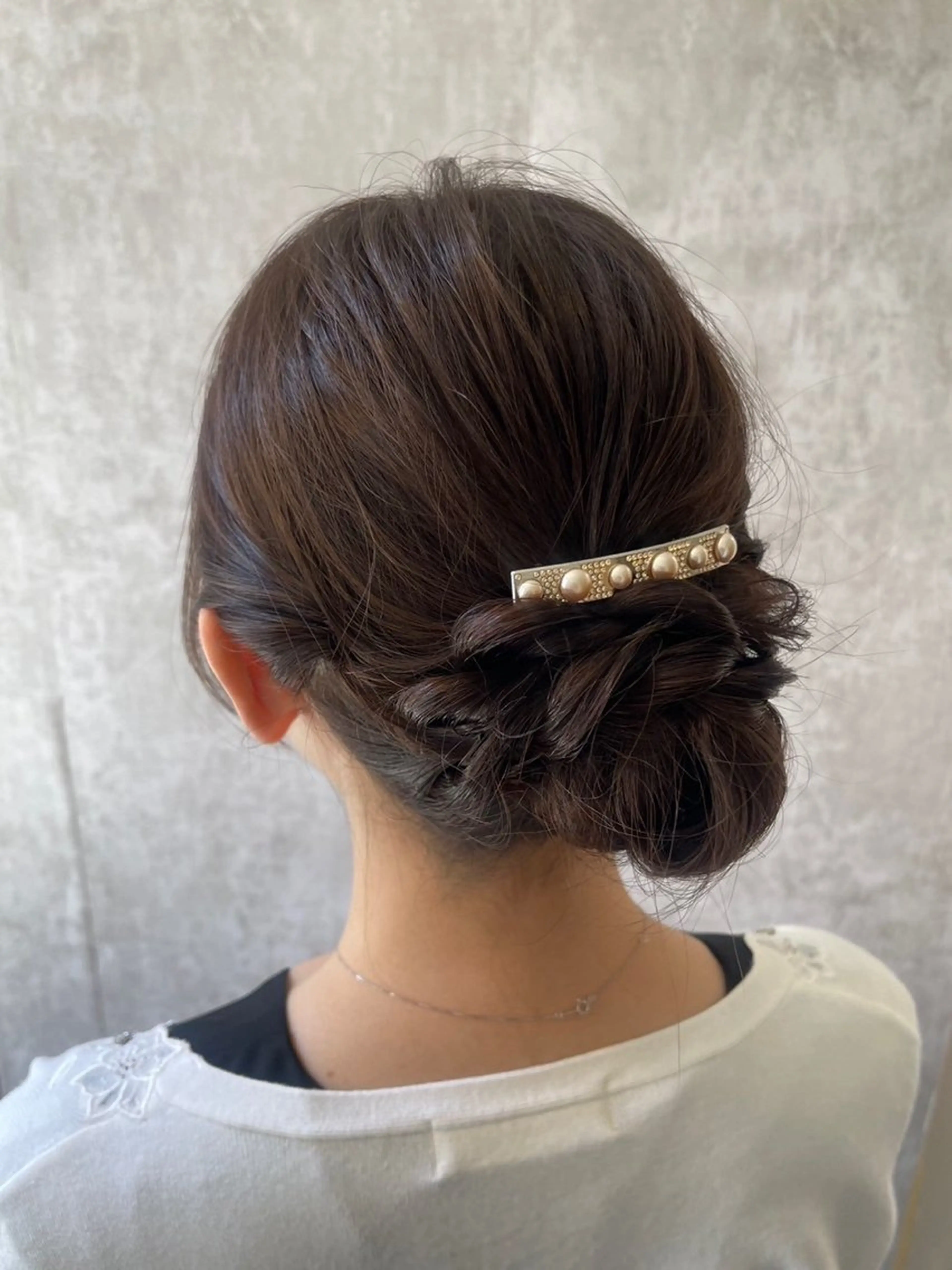 セミロング ヘアアレンジ 暖色カラー❤️横浜 エクステらん🦖のヘアスタイル