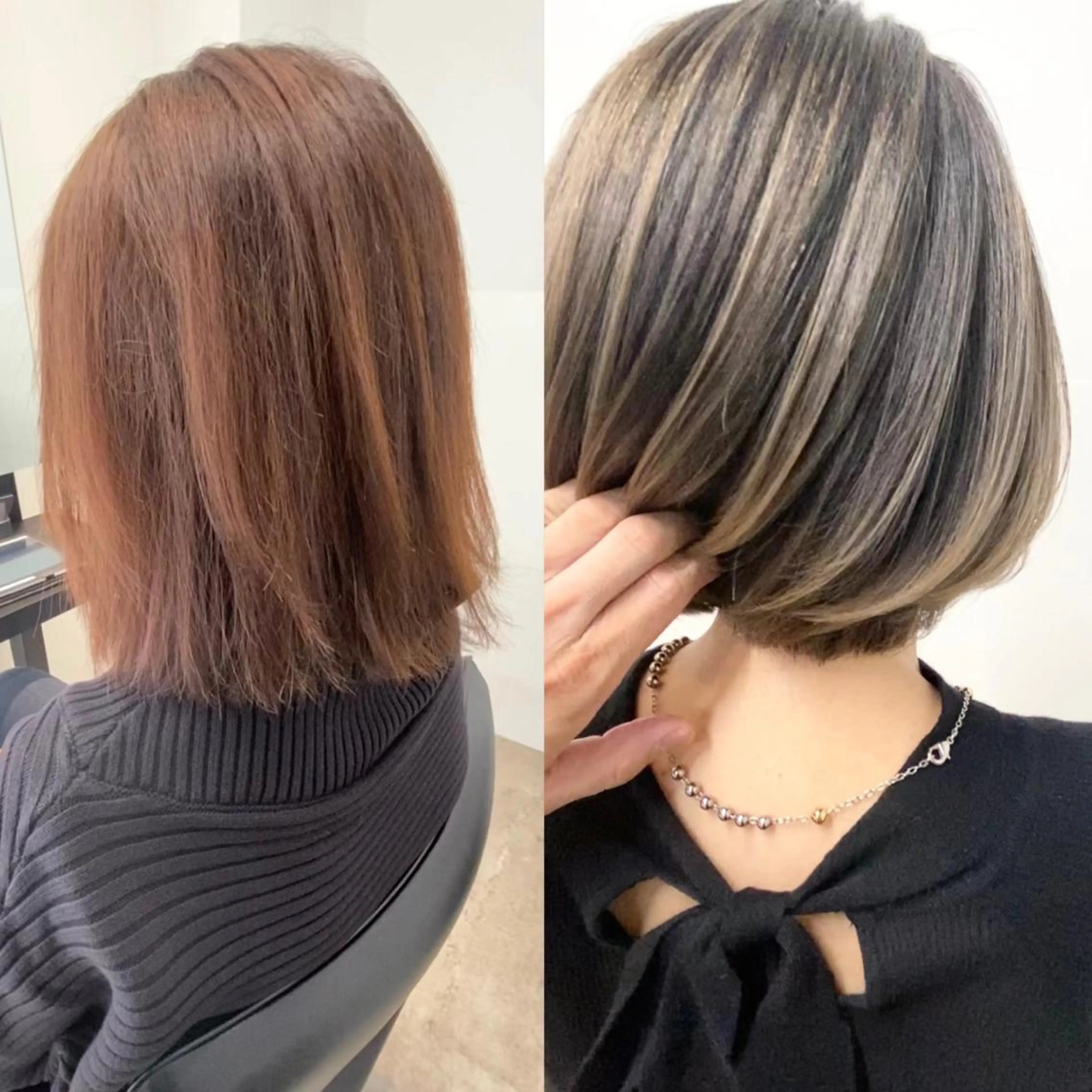 ショート ハイライト レイヤーカット 髪質改善/縮毛矯正 /naokiのヘアスタイル