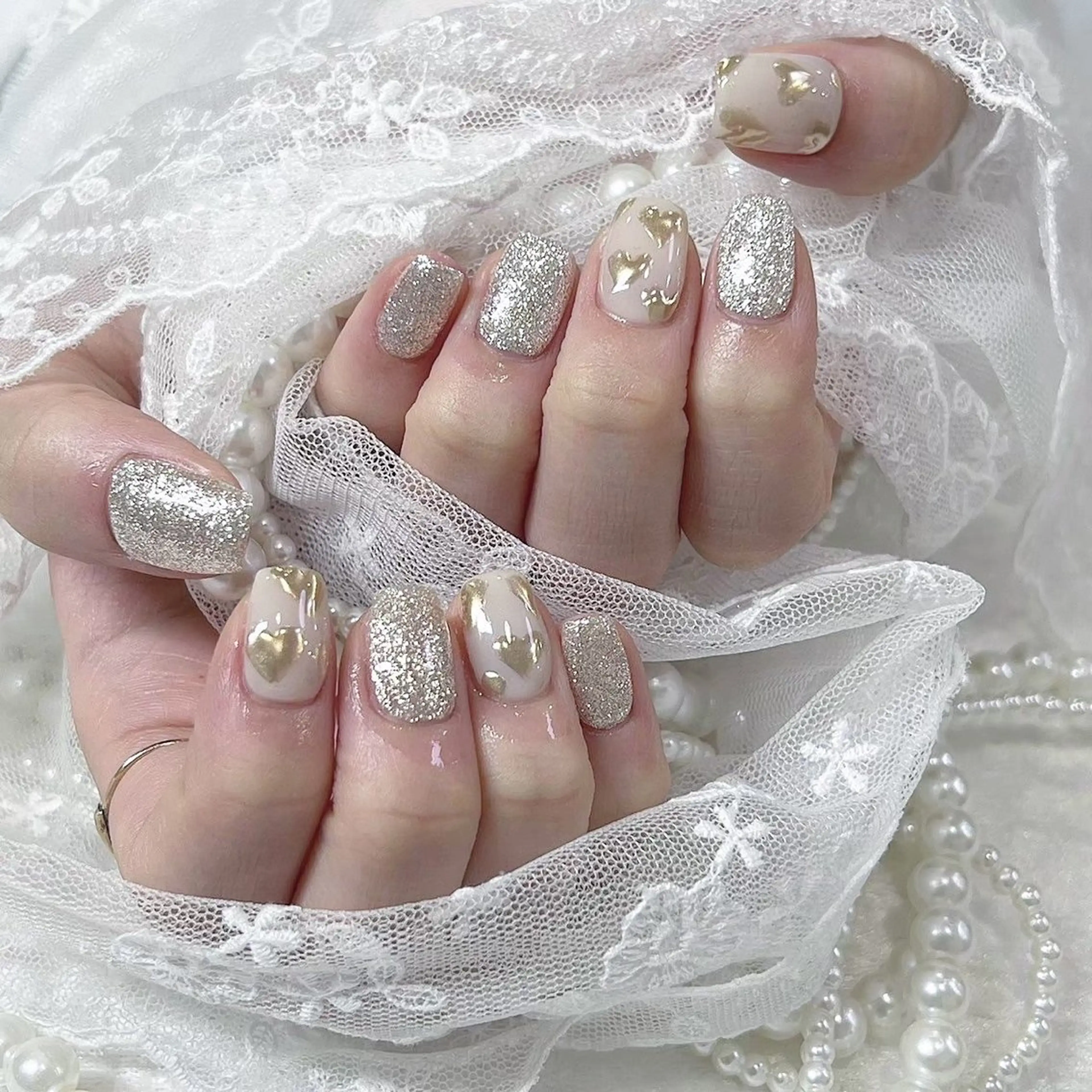 ネイル アートネイル 長さ出し フットネイル 韓国ネイル マグネットネイル ハンドネイル Kanako 💫のネイルデザイン