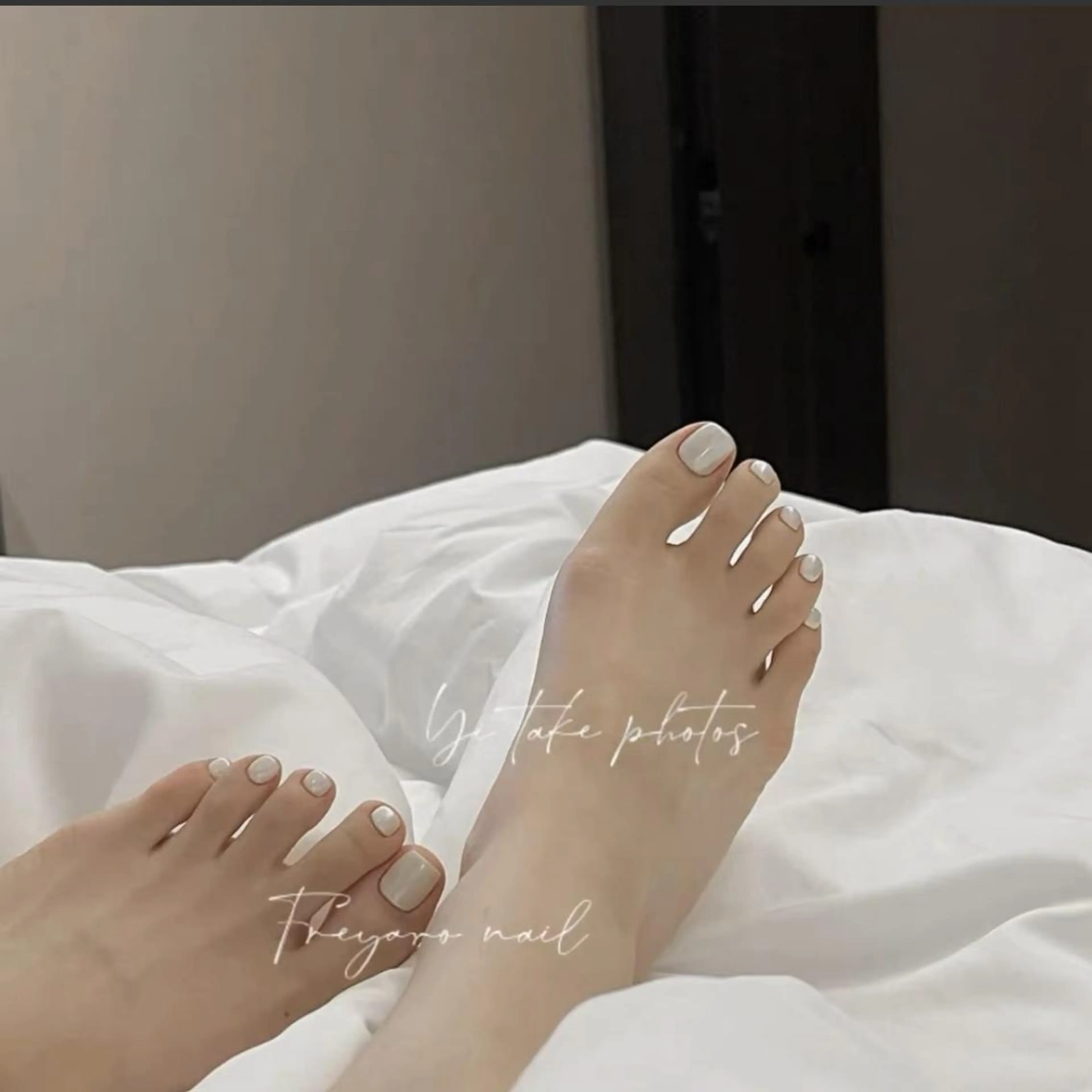 ショート フットネイル Diamond ✨のネイルデザイン