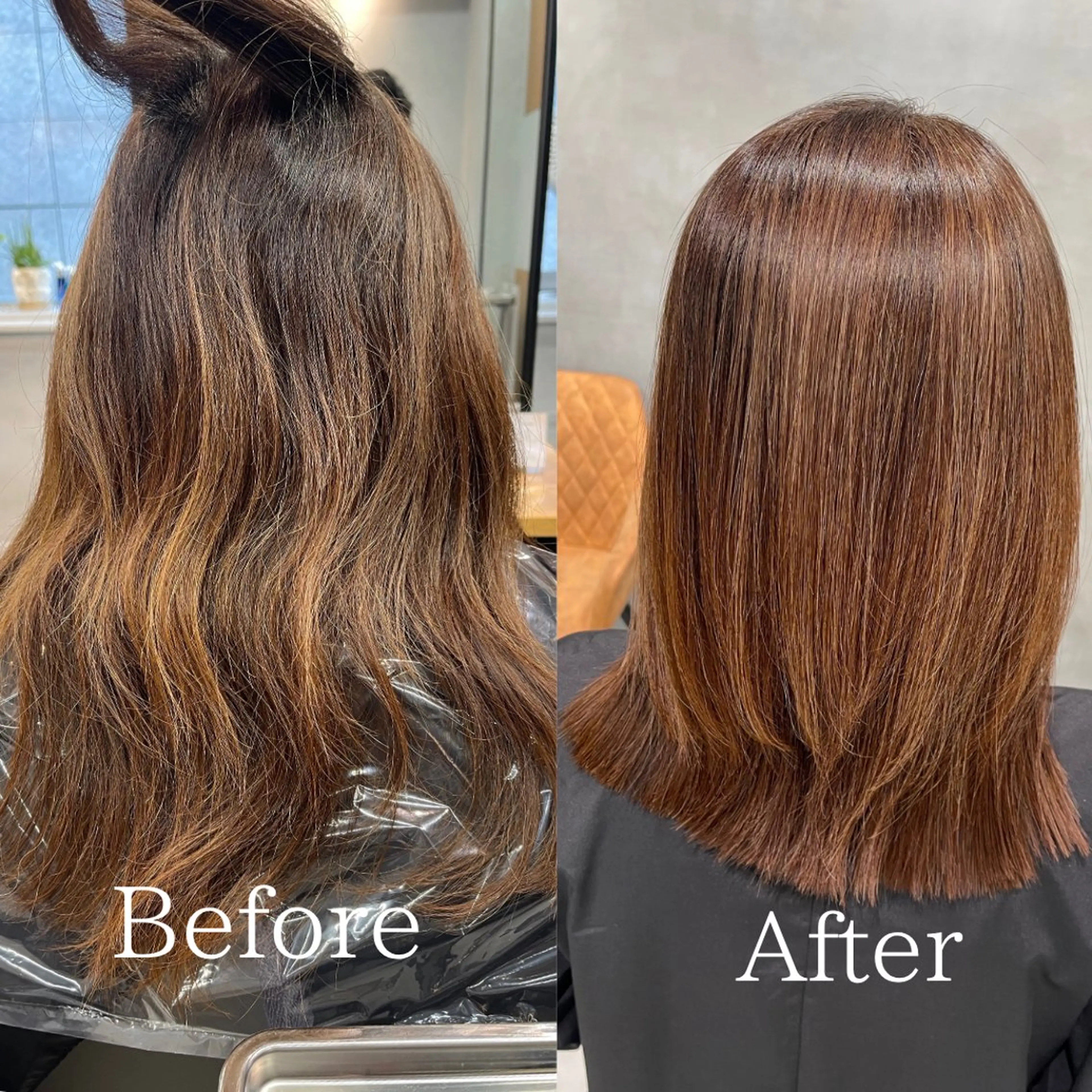 ミディアム くせ毛 縮毛矯正 縮毛矯正 charm《銀座》 ヘアセット/縮毛矯正のヘアスタイル