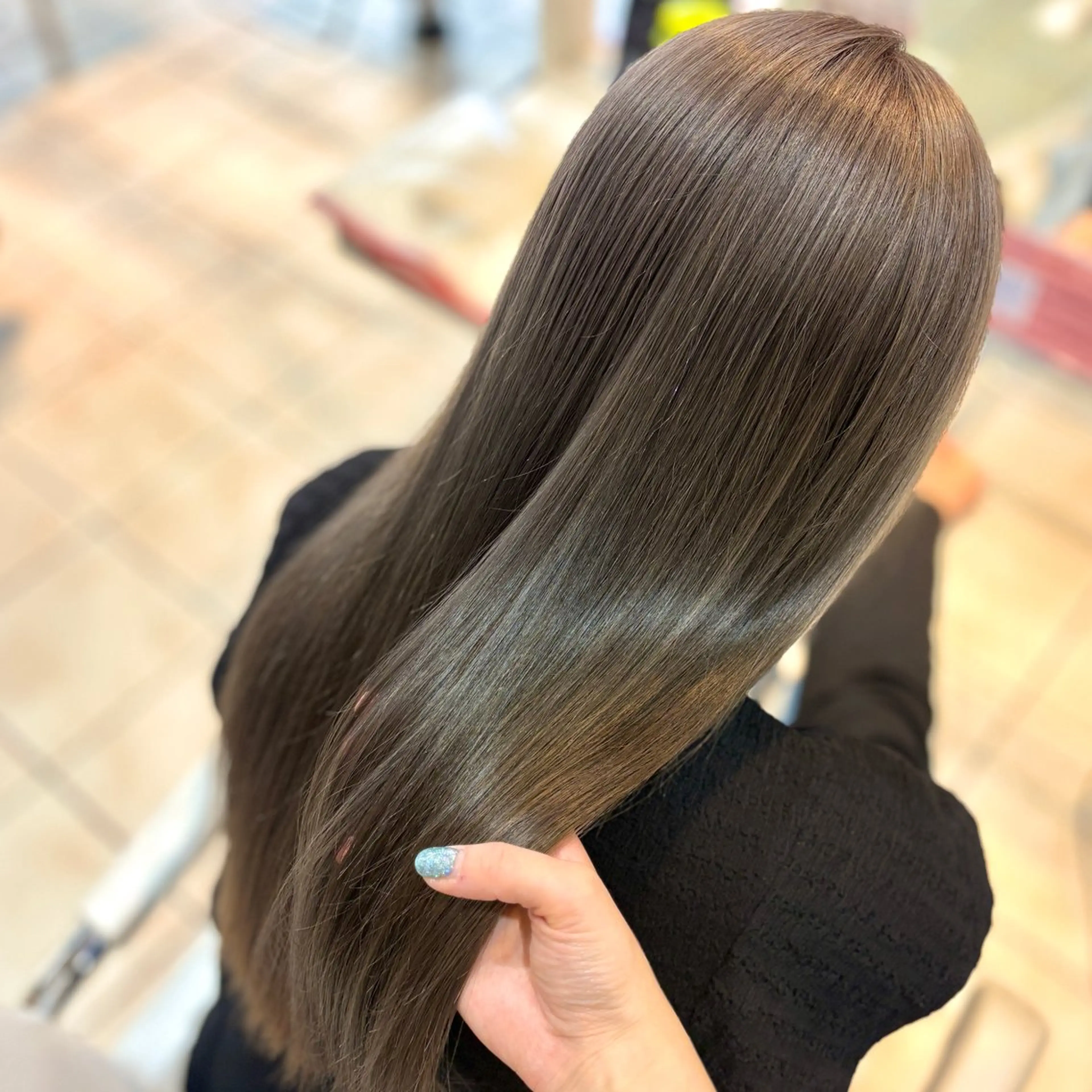 ロング カラー カット ヘアカラー ブリーチ/ヘアセット 【𝙍𝙞𝙣𝙤】のヘアスタイル