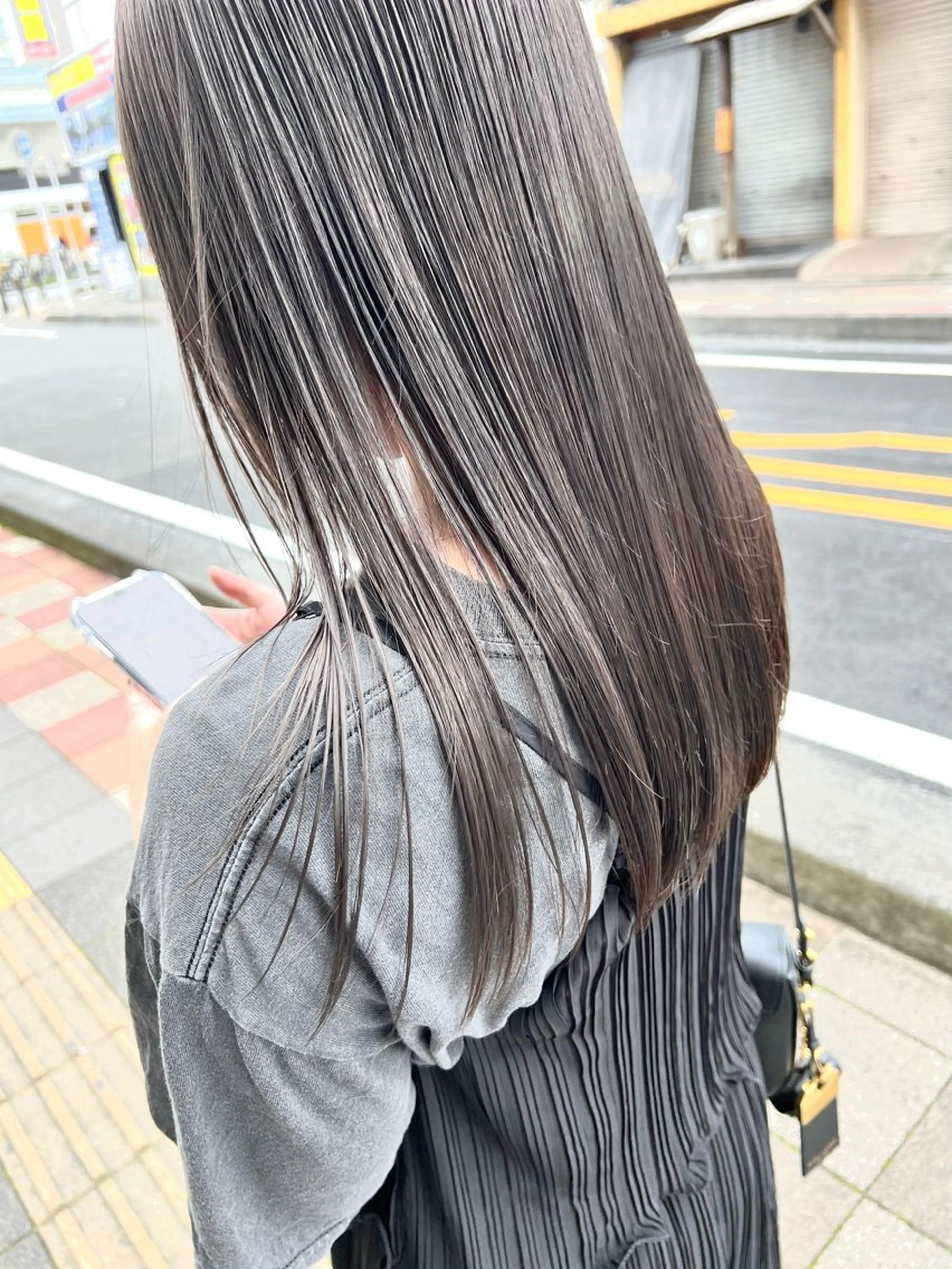 透明感カラー+髪質改善トリートメントの写真