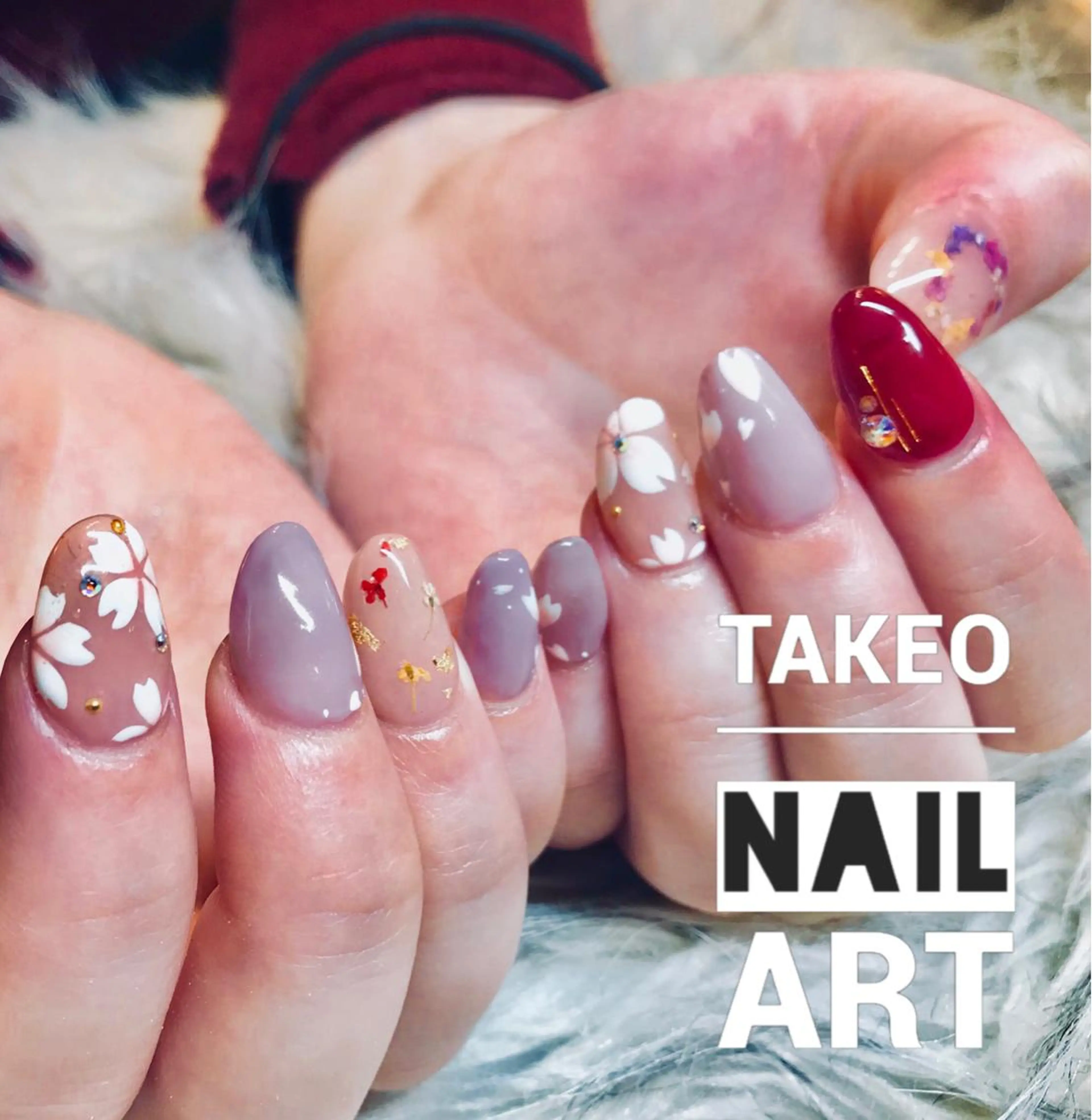 ミディアム ネイル 卒業式のヘアスタイル 卒業式 nail&eye Aoのマツエク・マツパデザイン