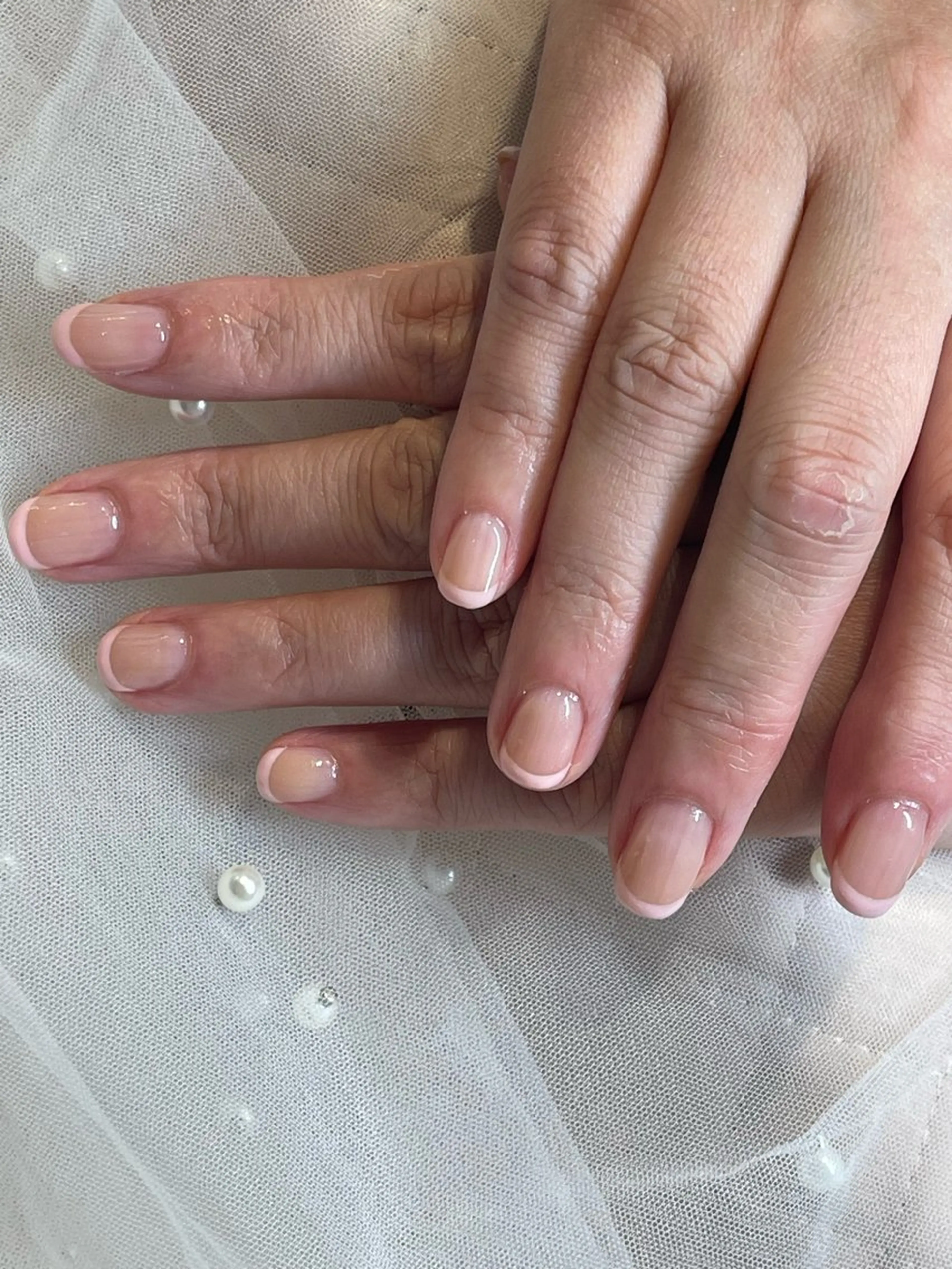 ネイル フレンチネイル オフィスネイル ピンク i. ayakaのネイルデザイン