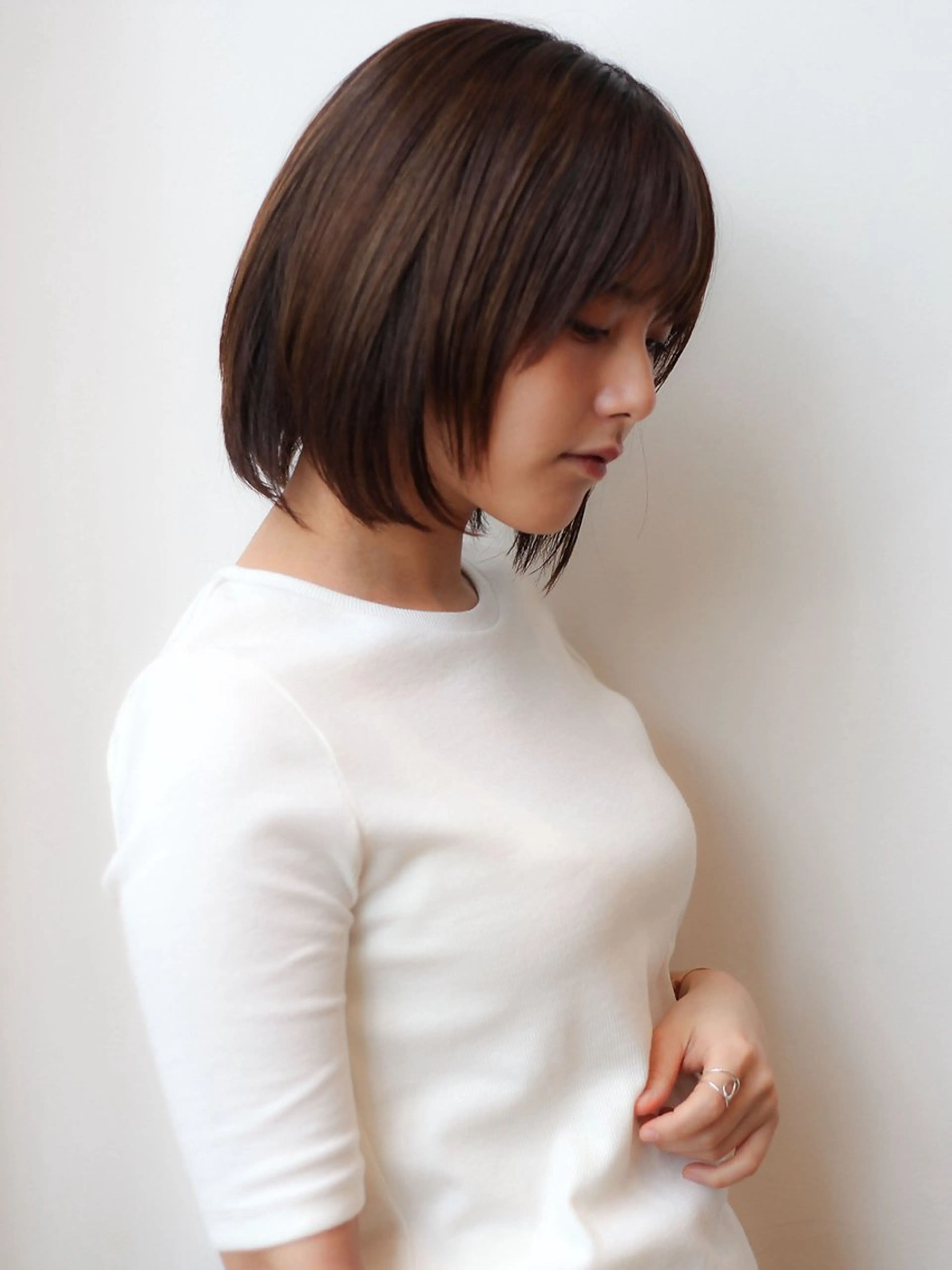 ショート カラー パーマ ヘアアレンジ ボブ レイヤーカット カット ヘアカラー トリートメント VIVIE【ヴィヴィ】所属・髪質改善/韓国風 レイヤー/田村祐樹のヘアスタイル