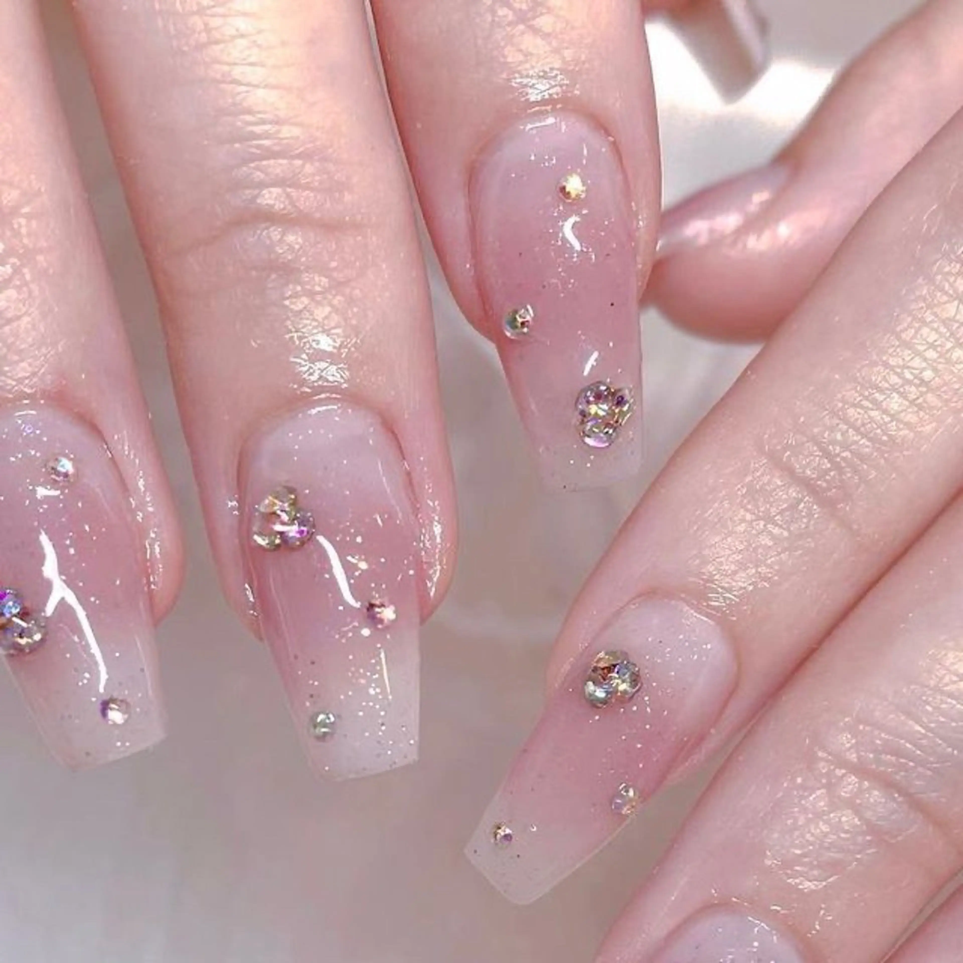 ネイル 韓国ネイル 持ち込み ニュアンスネイル ネイルチップ ハンドネイル ROSE ANA CHUO 本川越のネイルデザイン