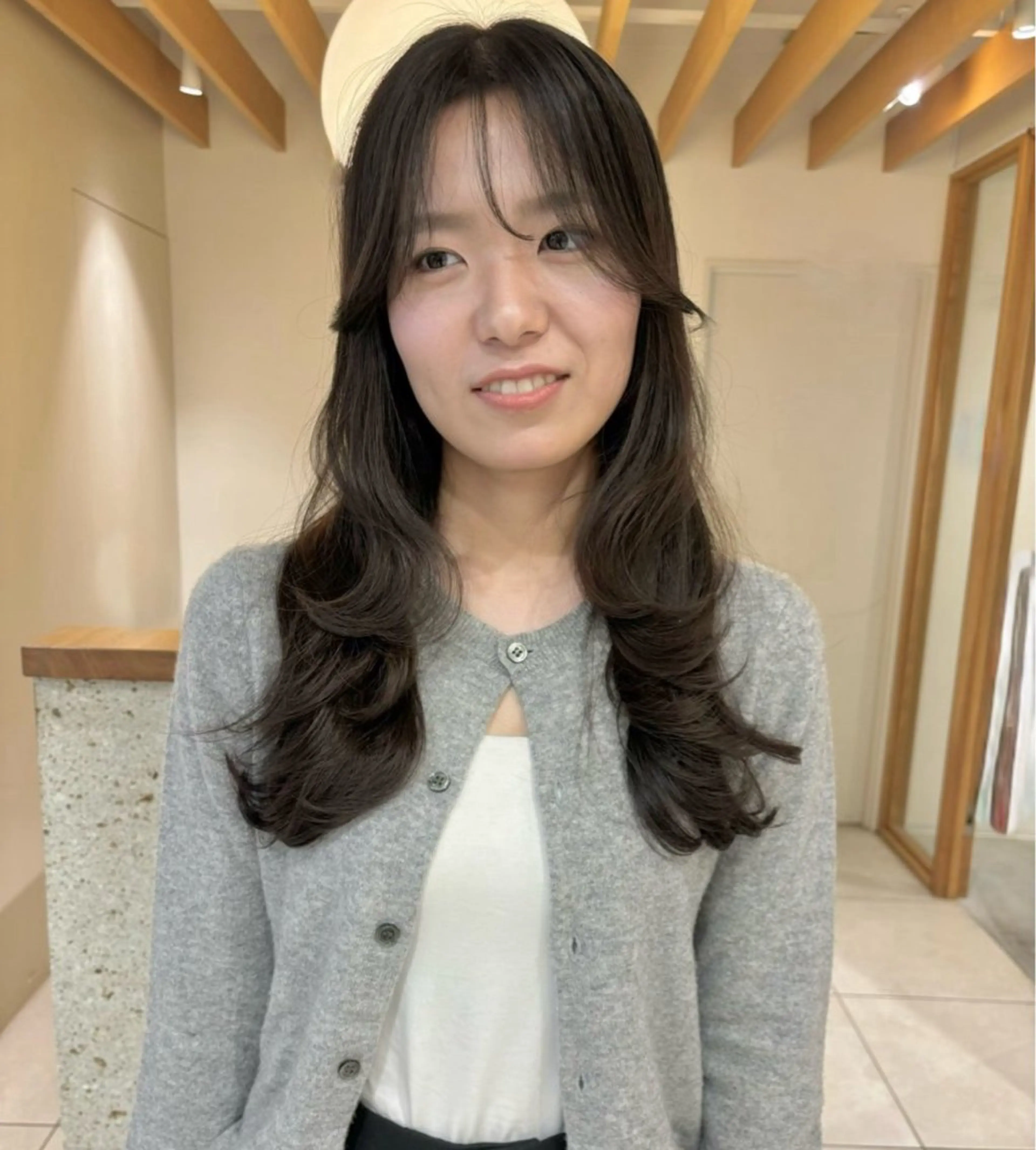 セミロング カット ヘアカラー アイブロウリフト/ 美髪/maho🌸のヘアスタイル