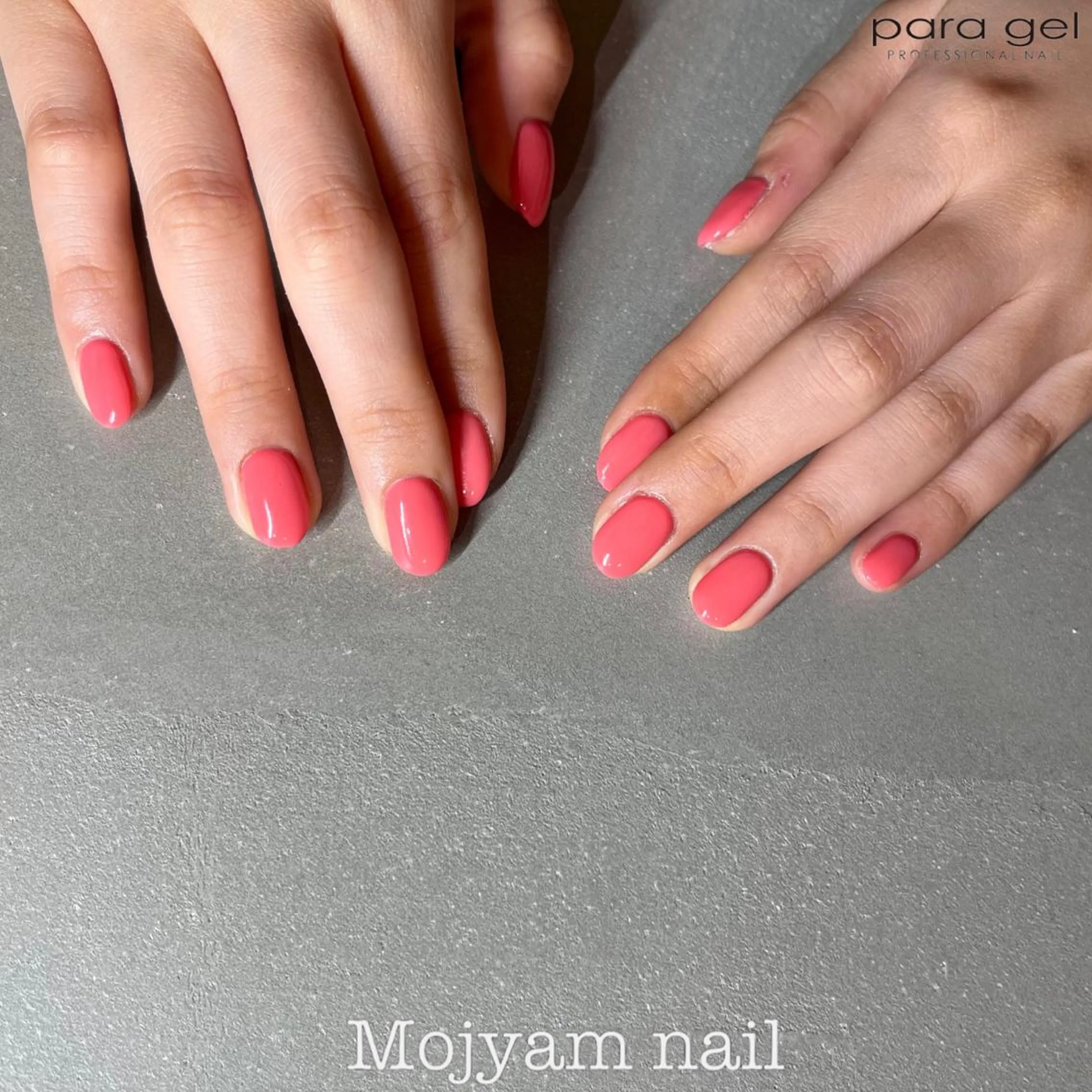 ネイル ワンカラーネイル ピンク 春ネイル Mojyam nail所属・松本 実咲のネイルデザイン