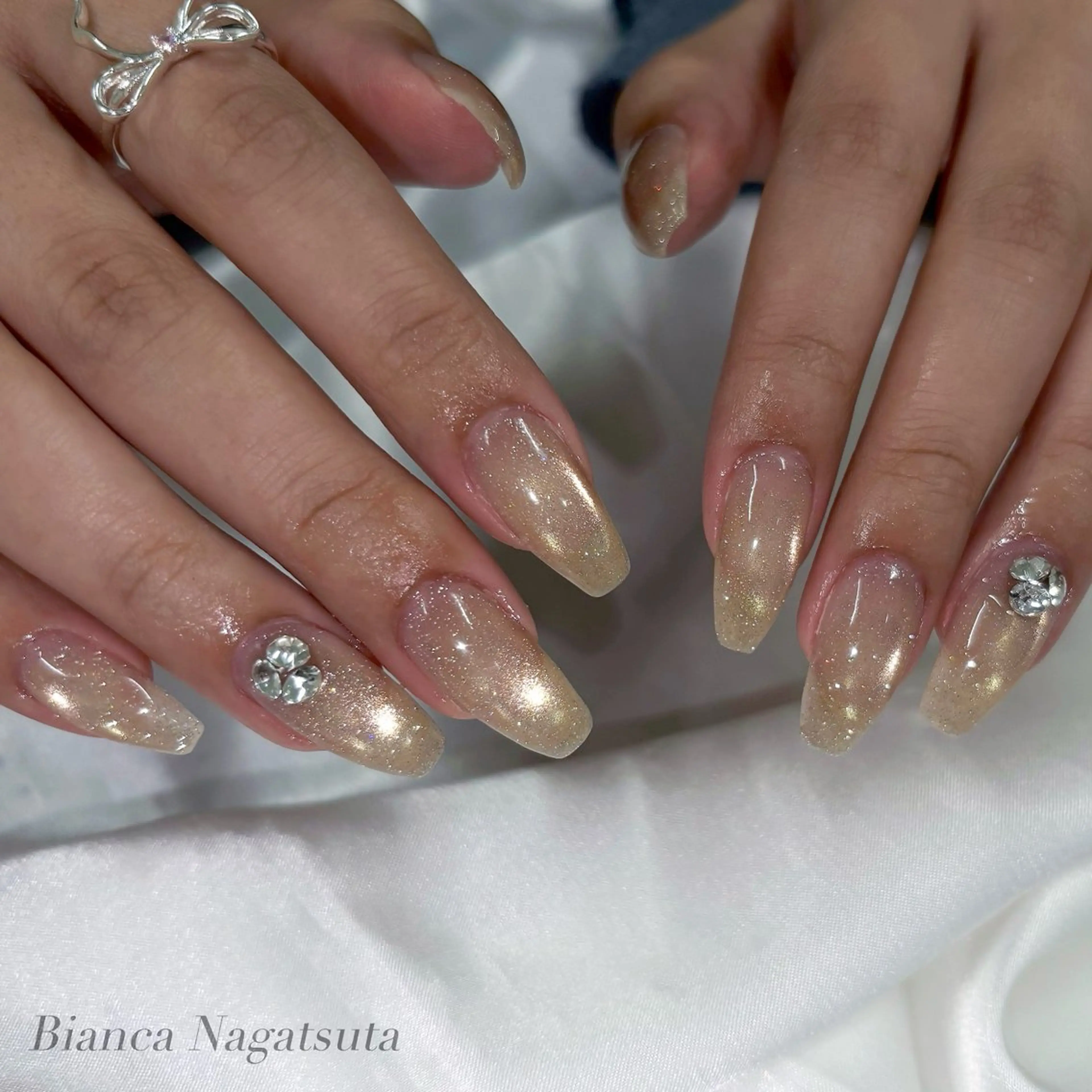 \\①月ご新規様限定🆕//【オフなし】マグネットネイル🌟パラジェル込み💟50色以上からお選びいただけます🎀の写真