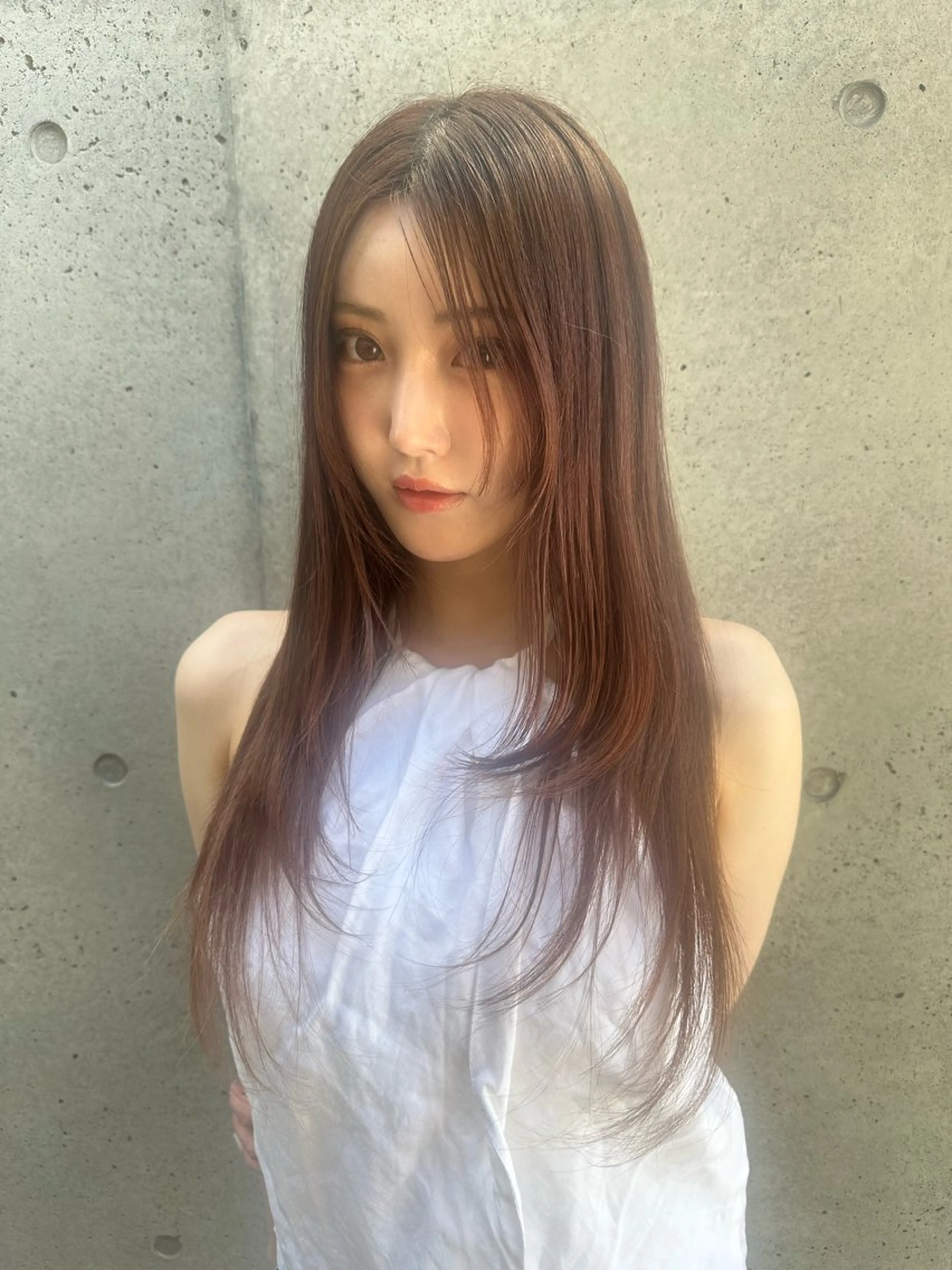 ロング カラー 透明感カラー トリートメント 透けるbrown カラー🎗♡yukaのヘアスタイル