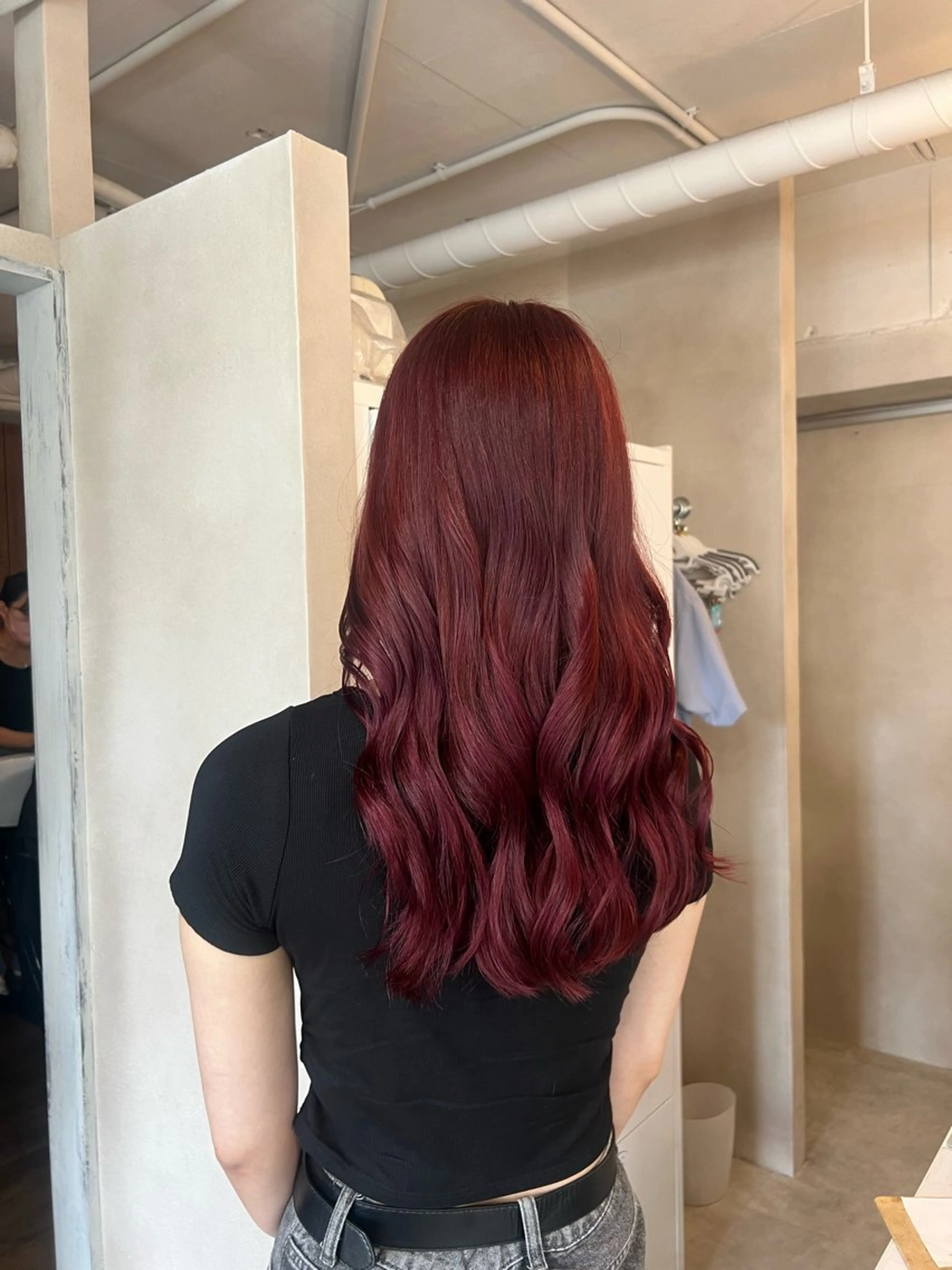 ロング カット ヘアカラー トリートメント ブリーチカラー 🤎〰️Yuunaのヘアスタイル