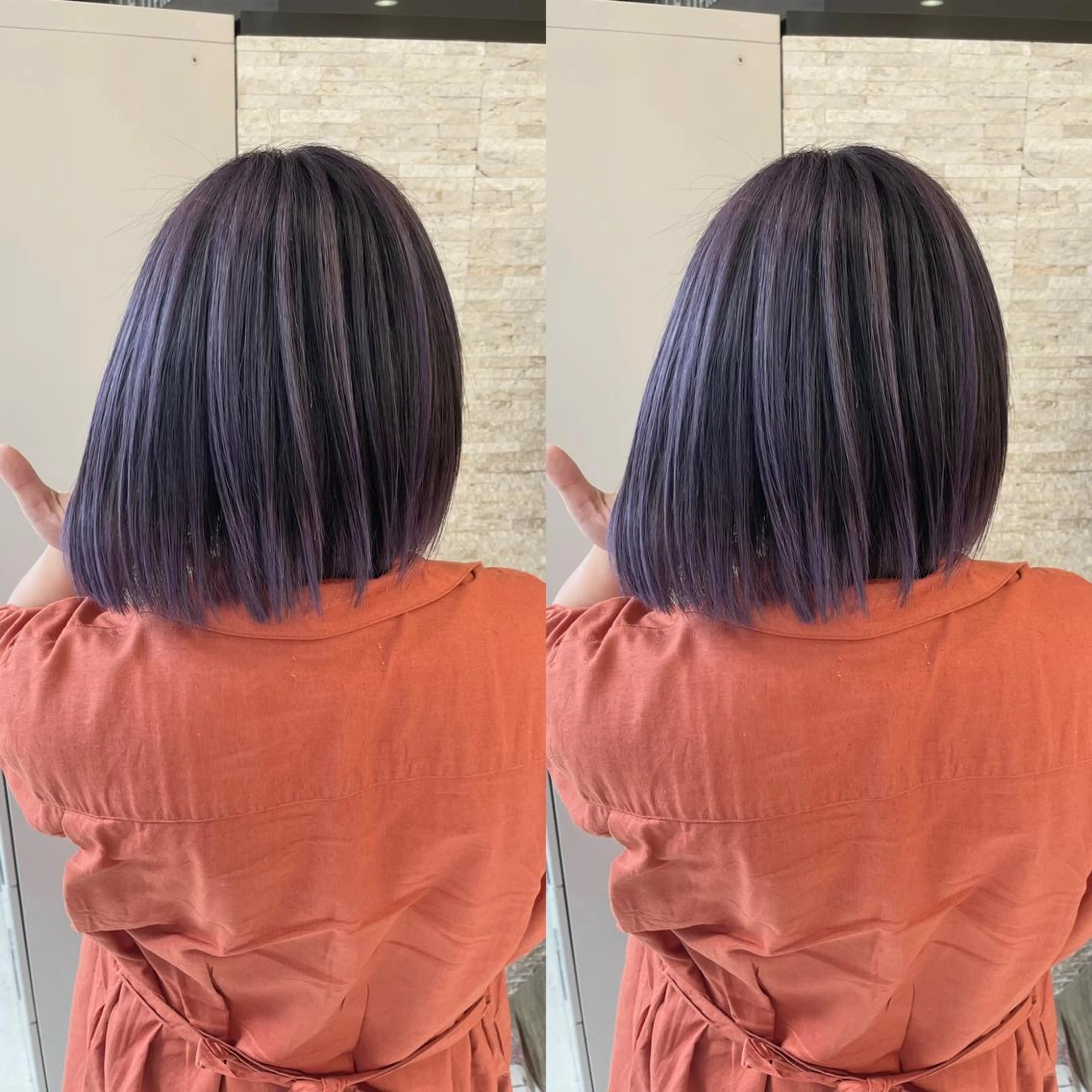 ミディアム ヘアカラー Y Uのヘアスタイル
