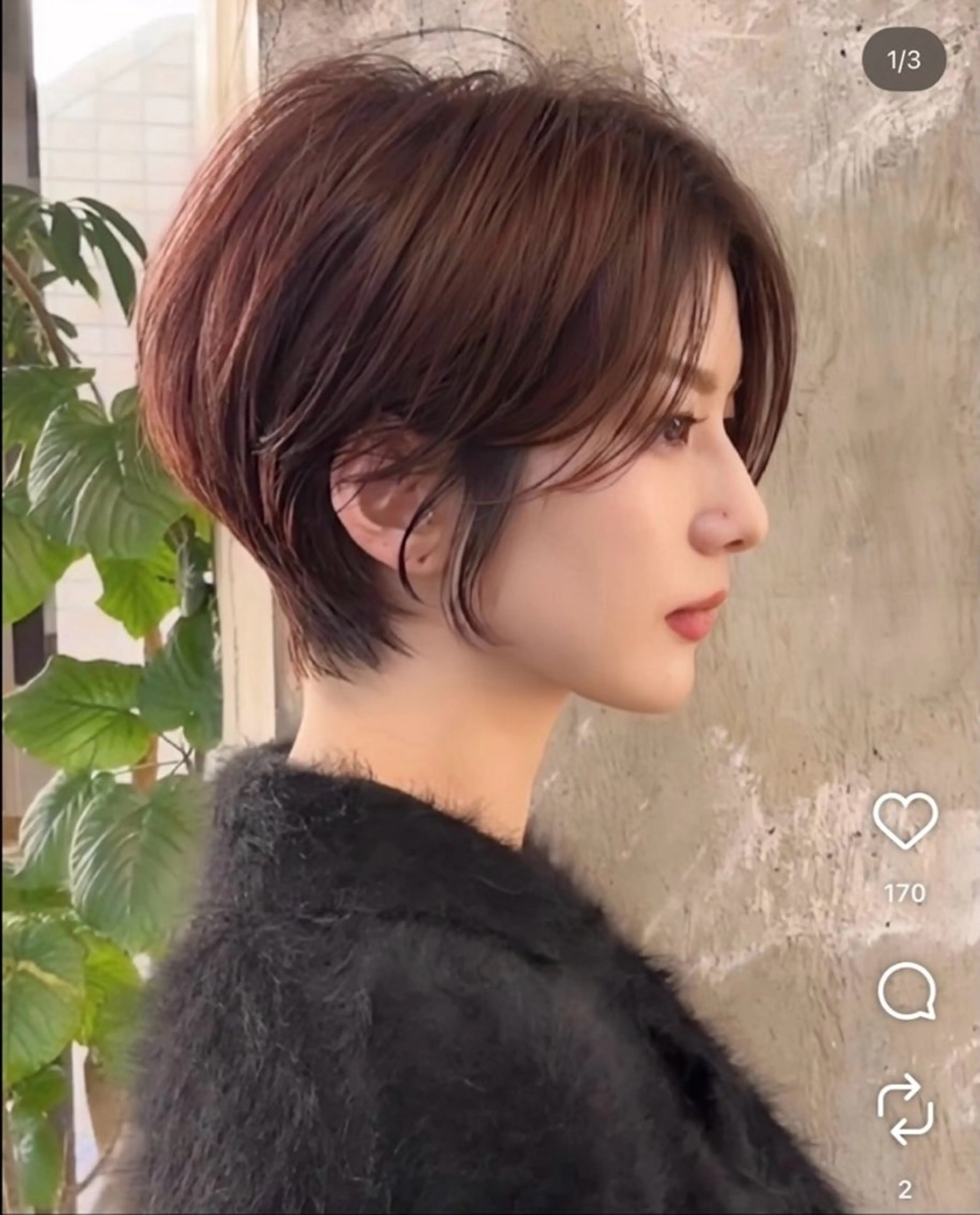 ショートカットの写真