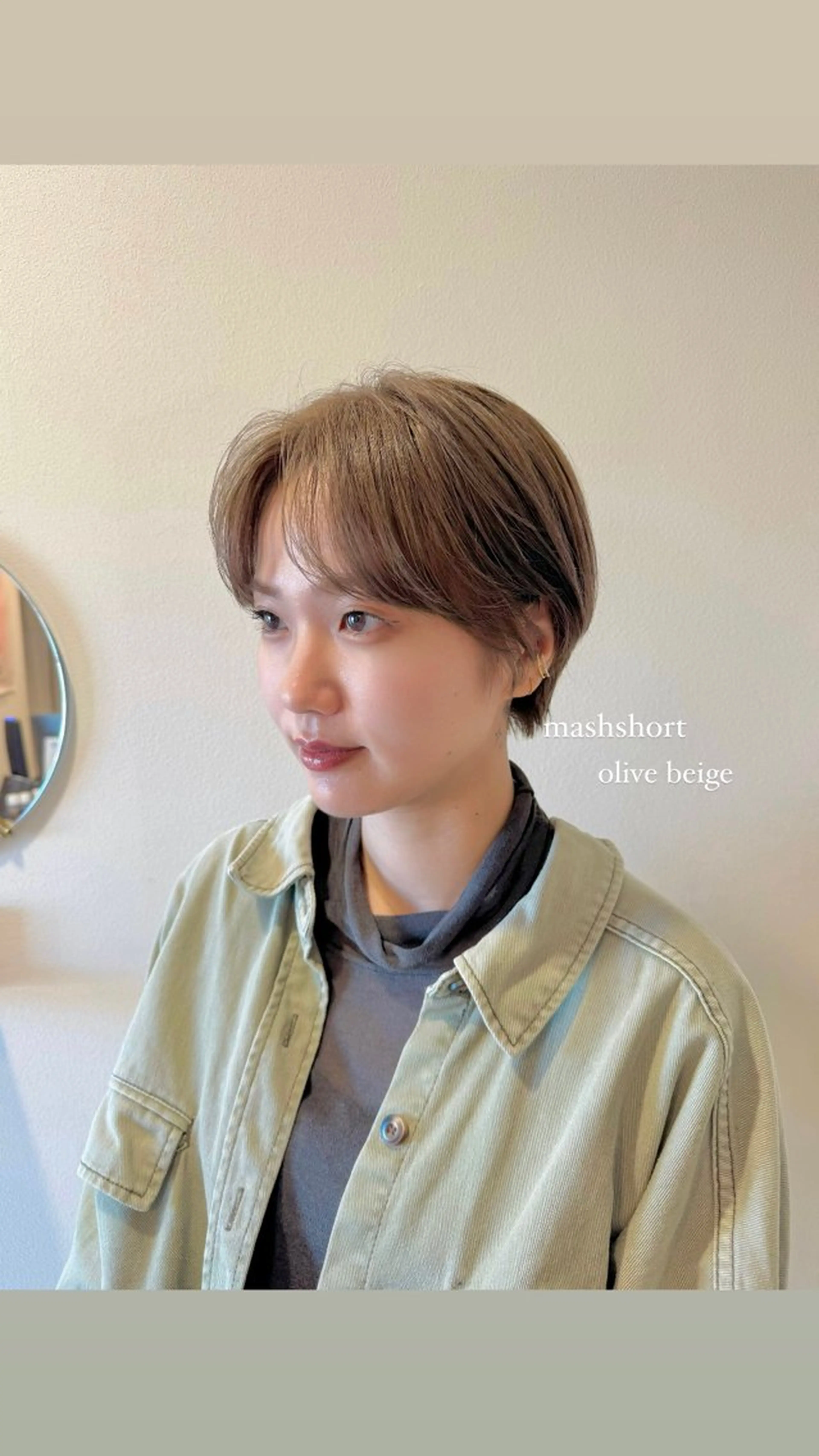 ショート カラー ショート/ボブ/透明 感カラー/高橋あみのヘアスタイル