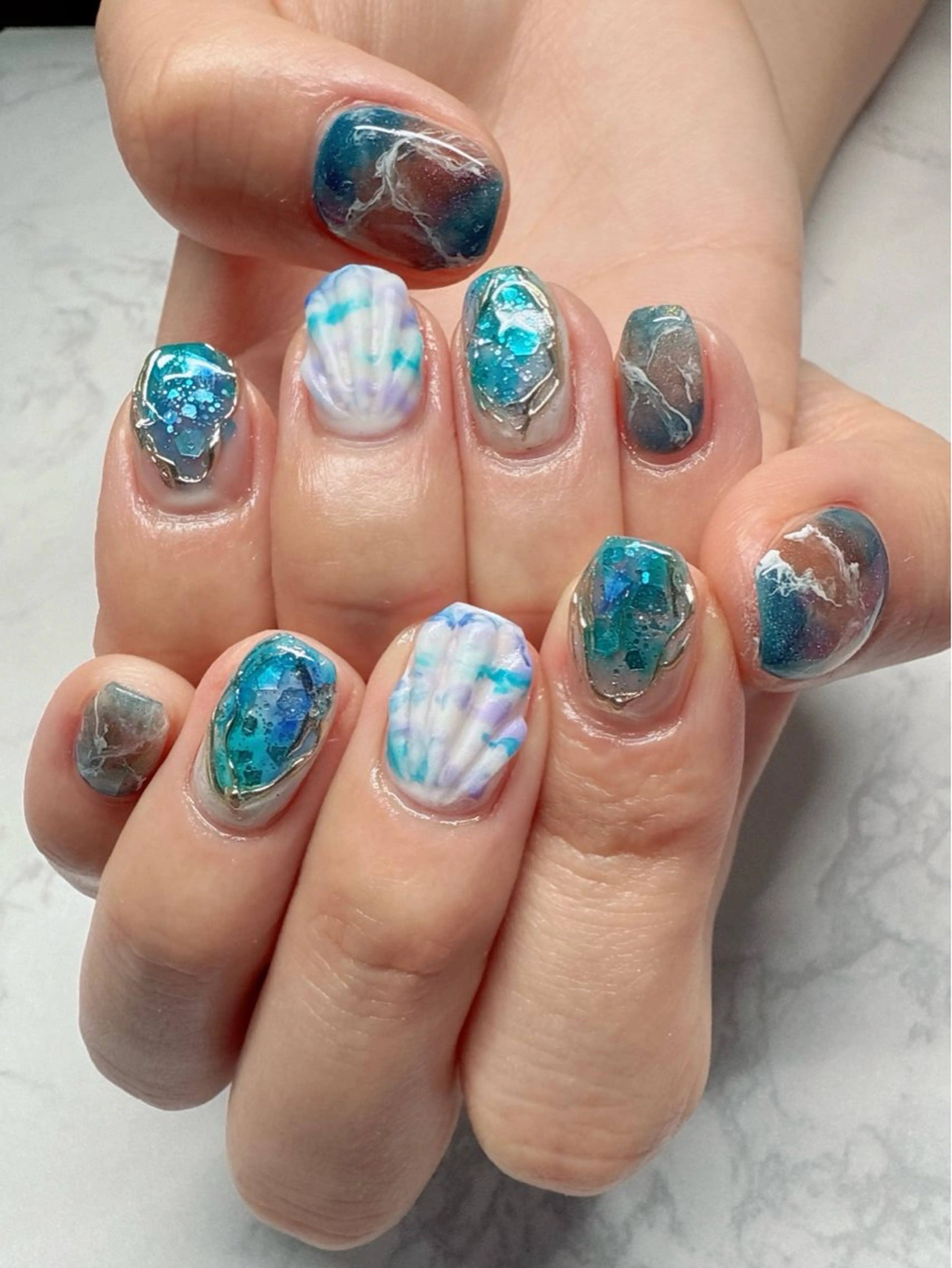 ネイル ニュアンスネイル ハンドネイル nailist SATO【銀座】のネイルデザイン