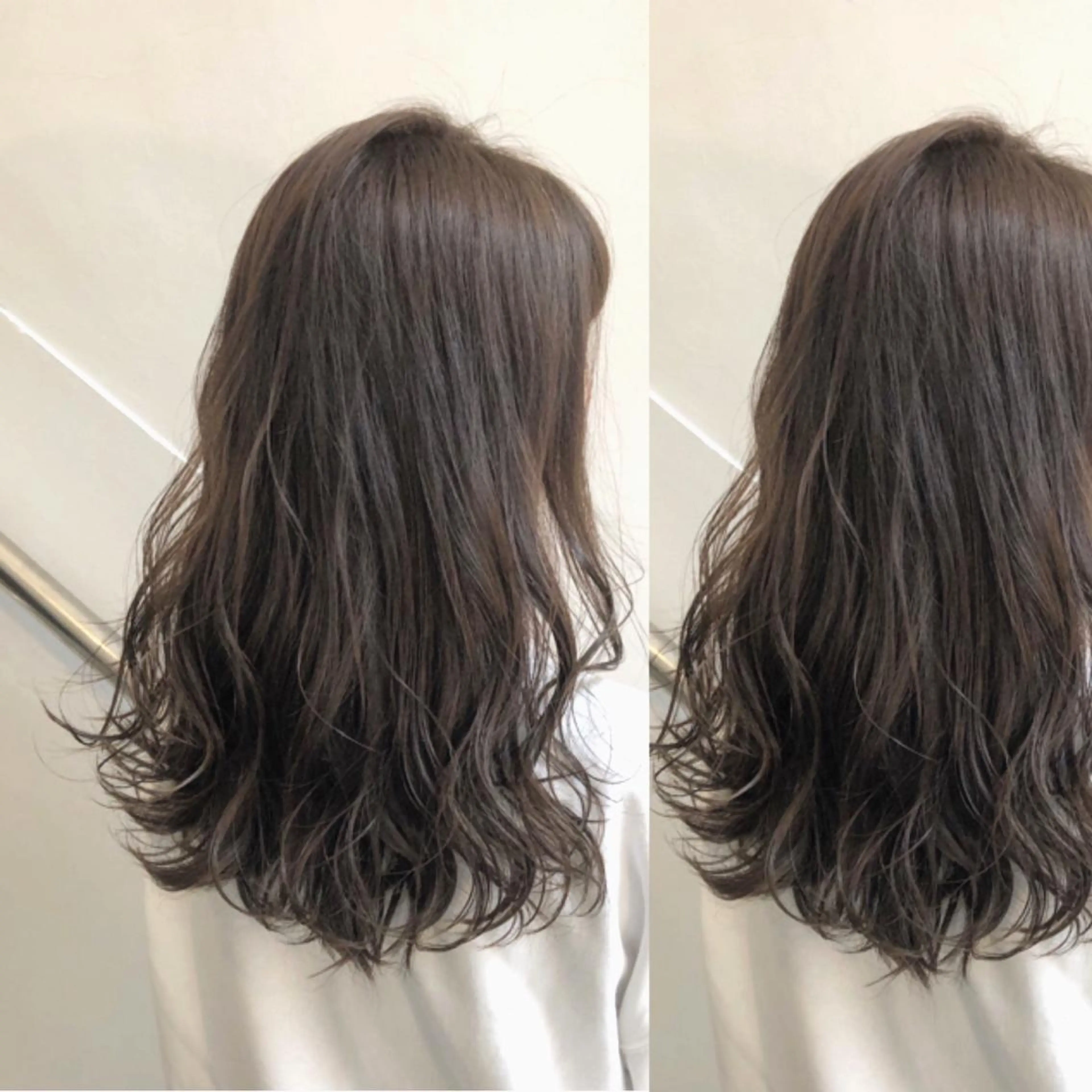 ミディアム カラー グレージュ モカグレージュ feery所属・中司 莉菜のヘアスタイル