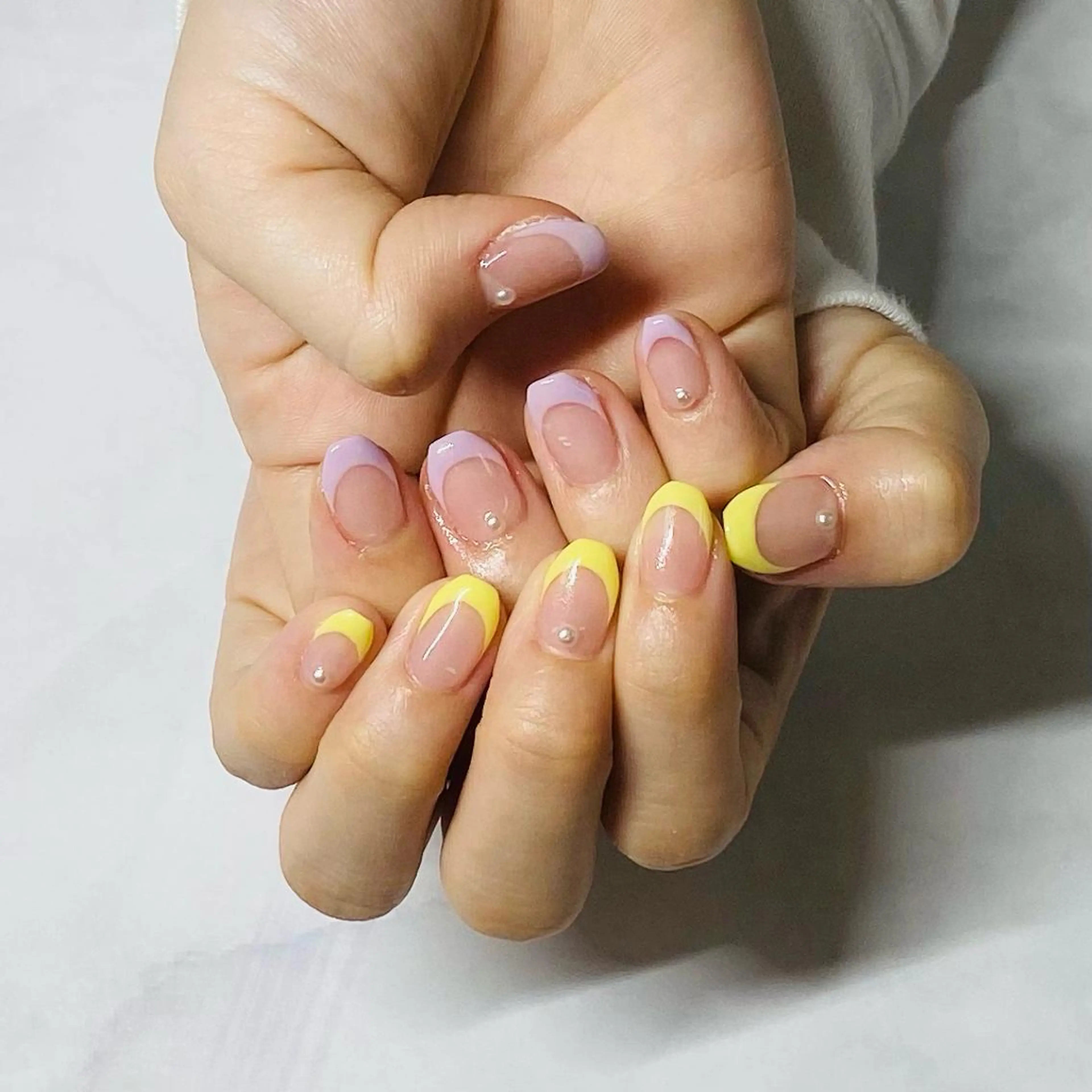 ネイル フレンチネイル パステルネイル Salon•de•Niina所属・ボディビルダーSal on.DeNiinaのネイルデザイン