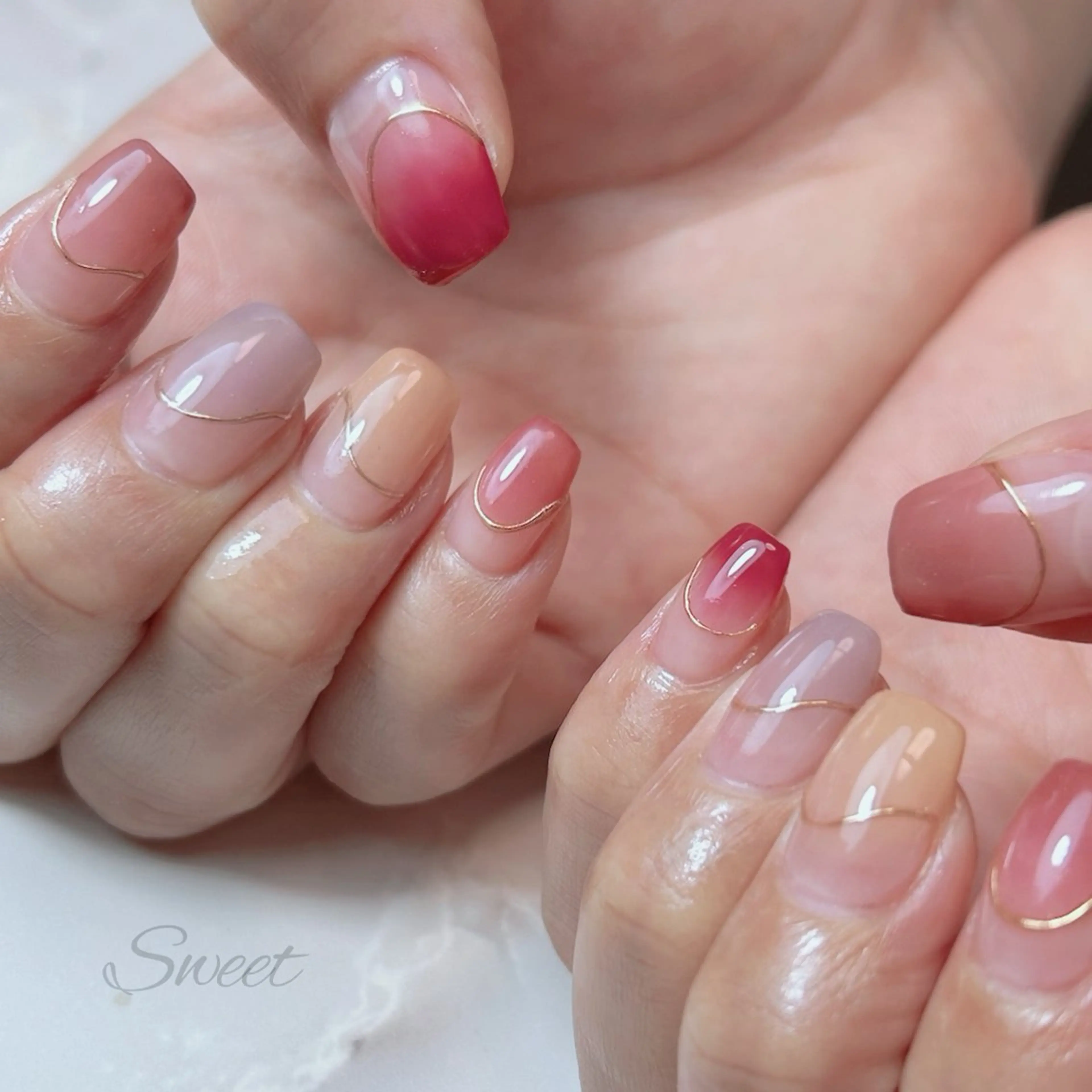 ネイル ハンドネイル sweet 仲野陽子のネイルデザイン