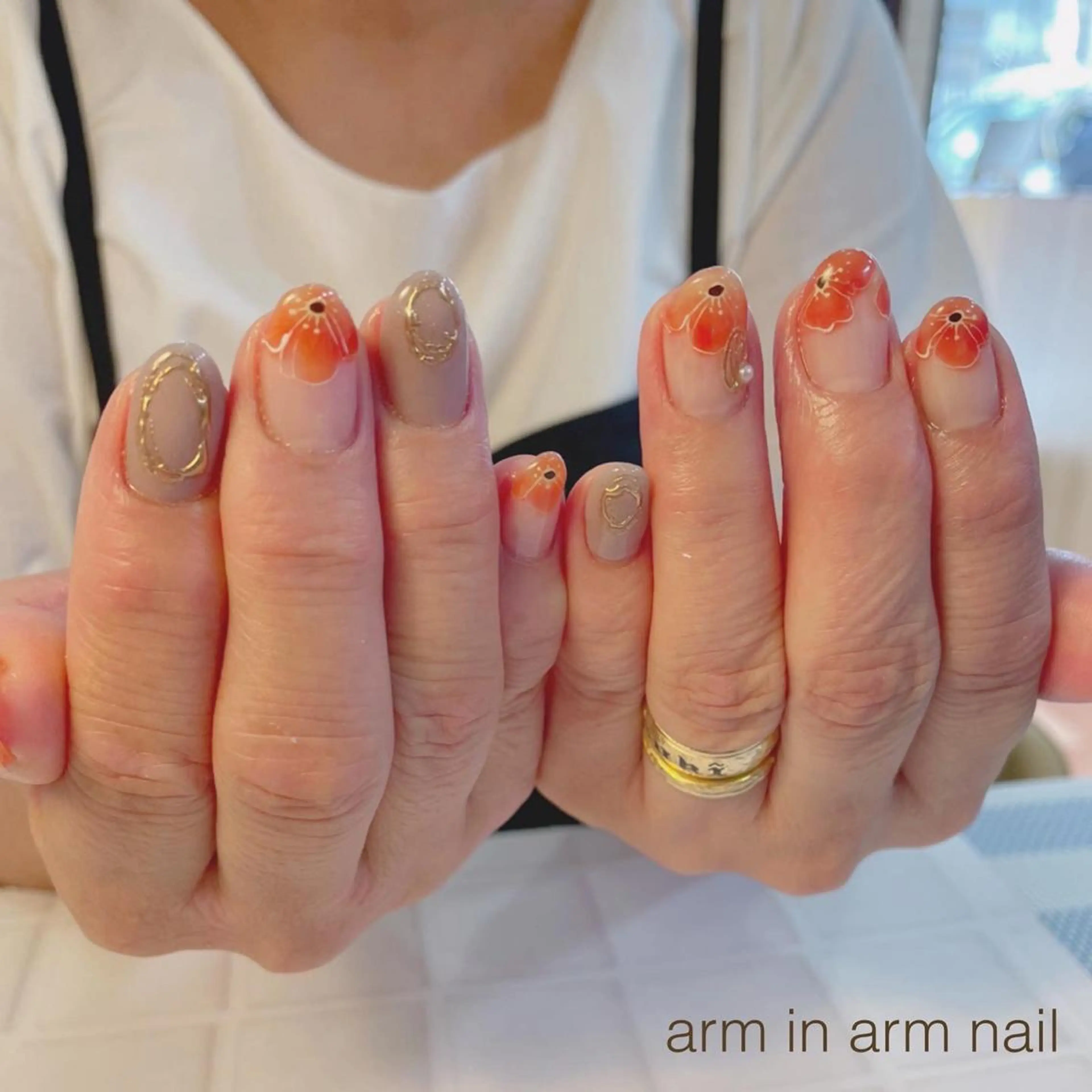 ネイル arm in arm ︎✿Yamamotoのマツエク・マツパデザイン