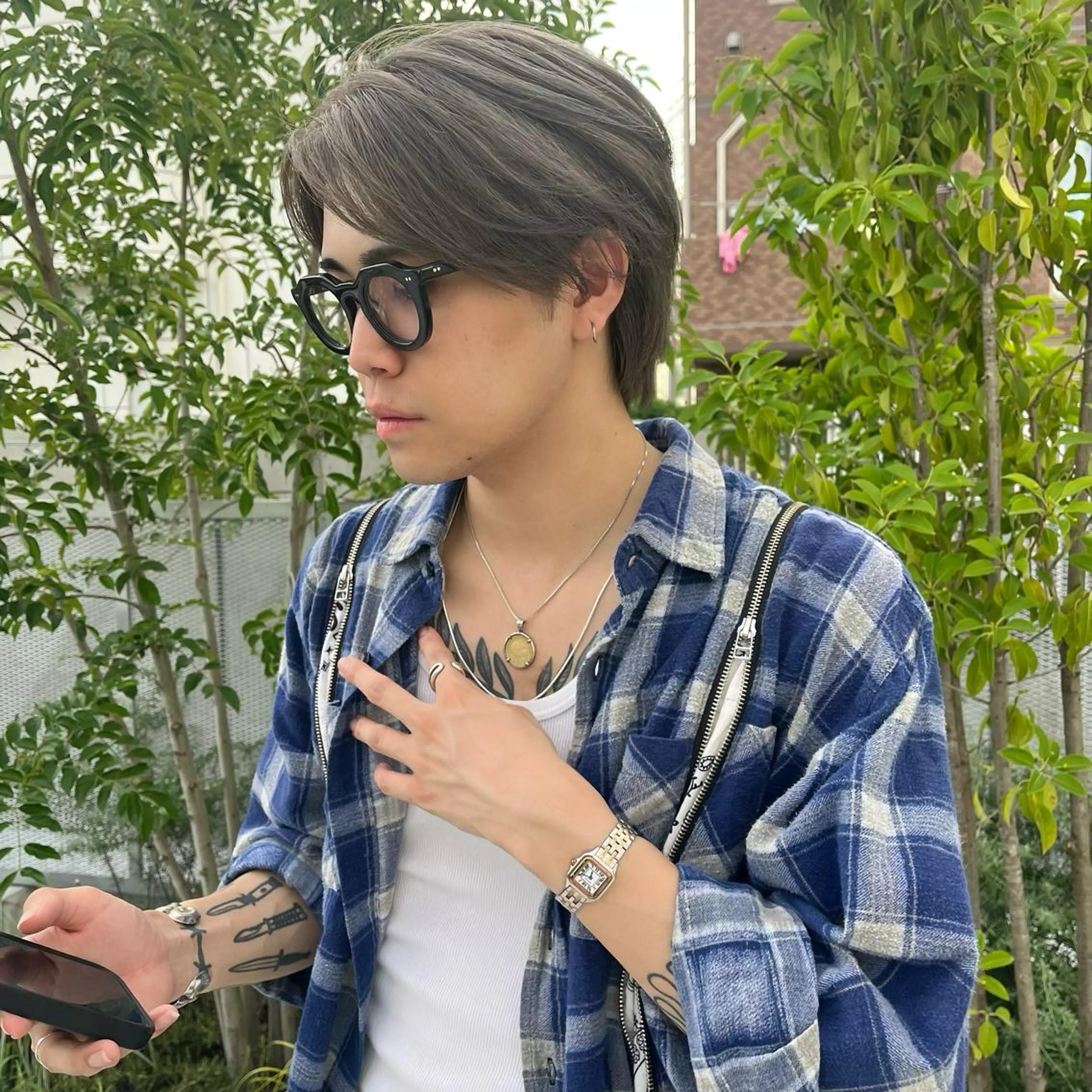 ショート カラー メンズ ボブハイトーン🦖 デザインMAMIのヘアスタイル