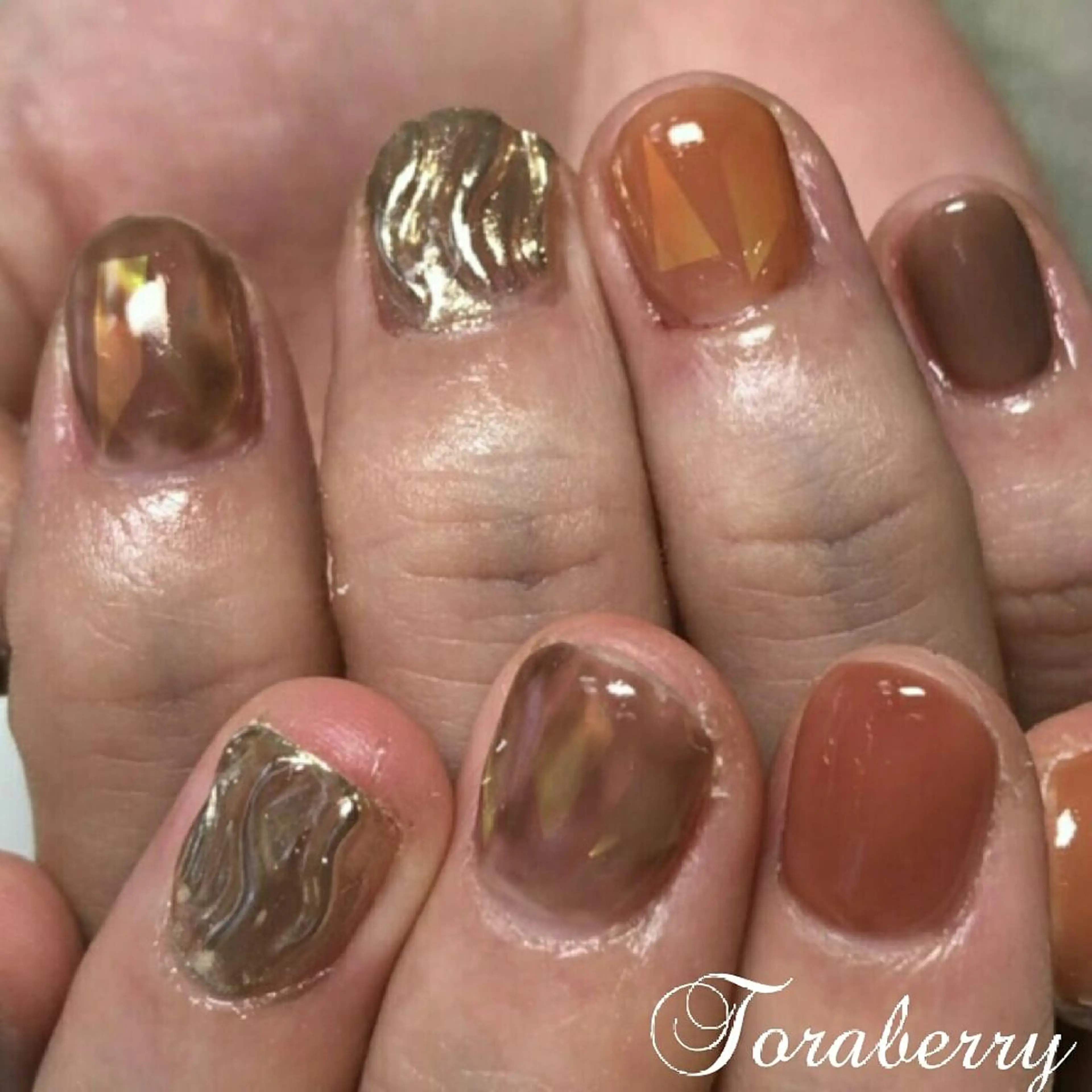 ネイル ニュアンスネイル ハンドネイル ネイリスト なつみのネイルデザイン