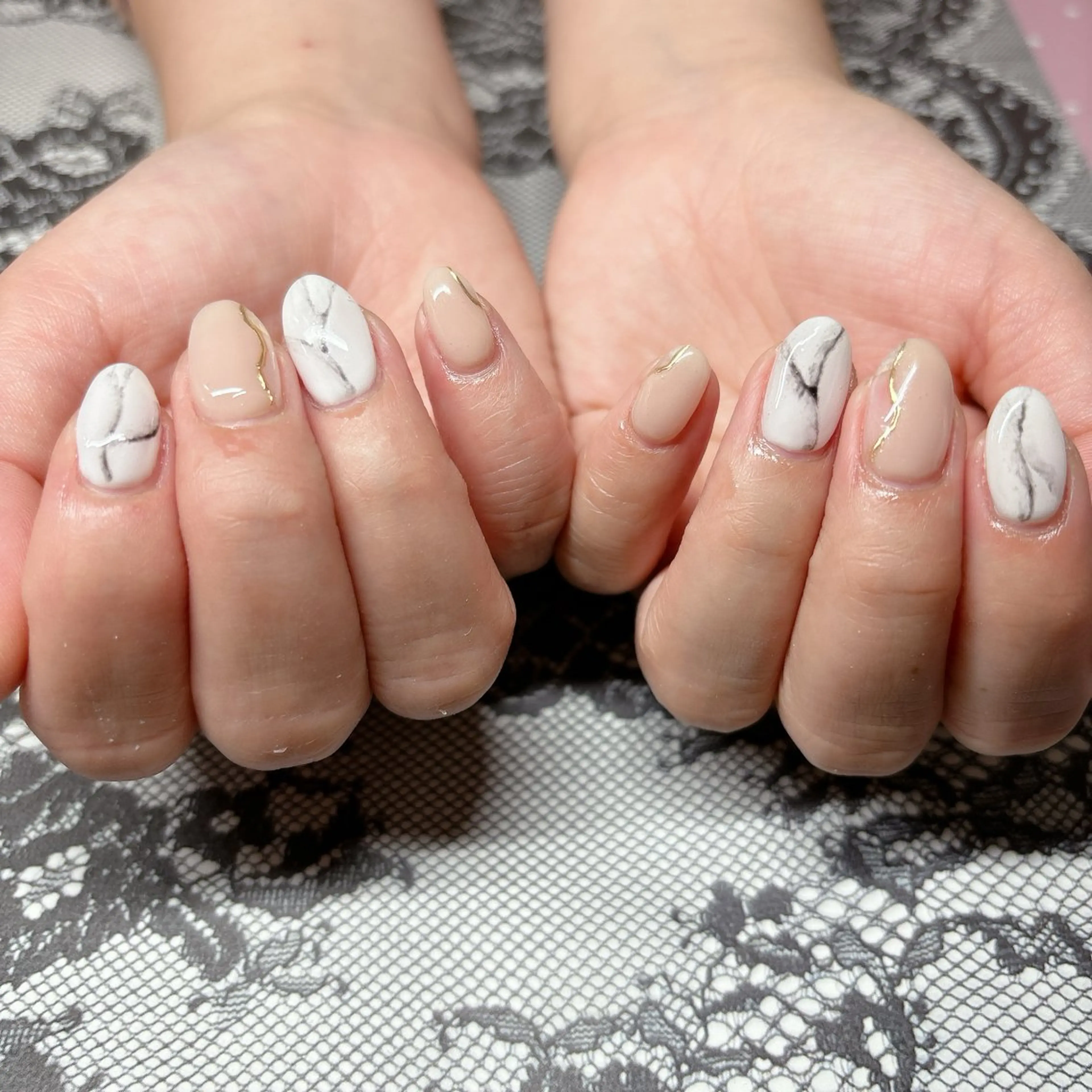 ネイル クレアトゥール華所属・クレアトゥール華 西村のネイルデザイン