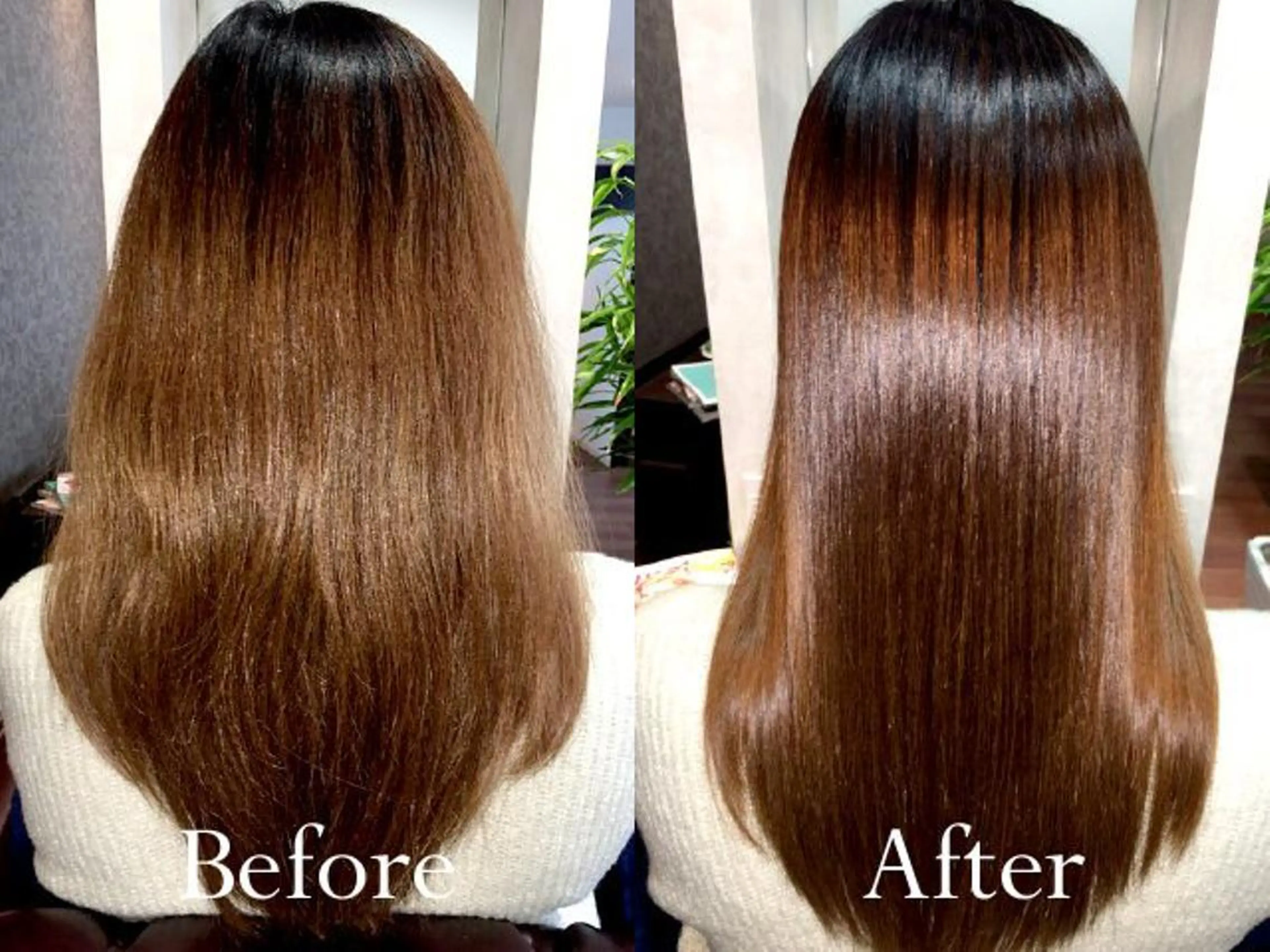 セミロング トリートメント 💓透明感カラー 心斎橋No1💓のヘアスタイル