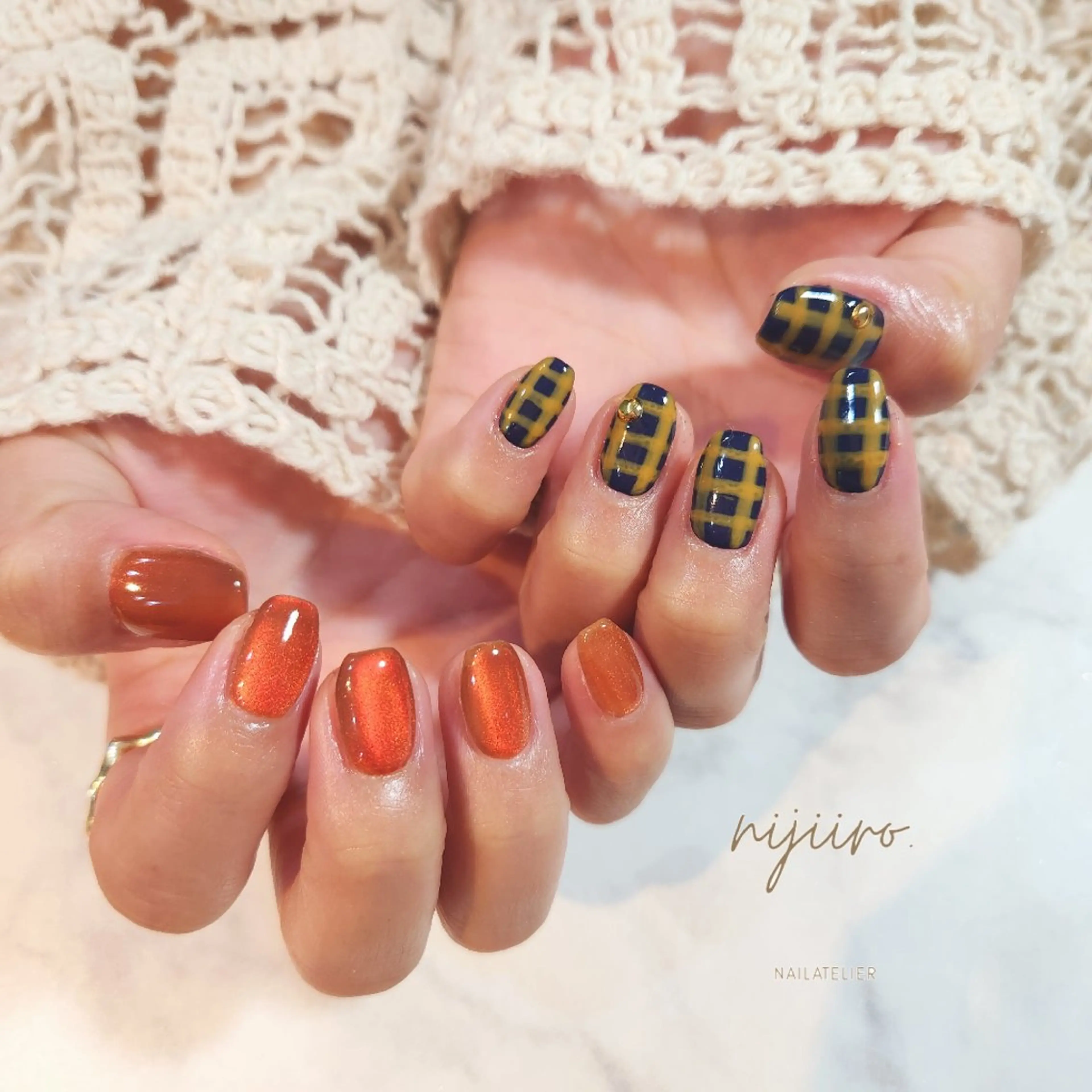 ネイル ハンドネイル nailatelier nijiiro.所属・nijiiro🌈 サトウのネイルデザイン