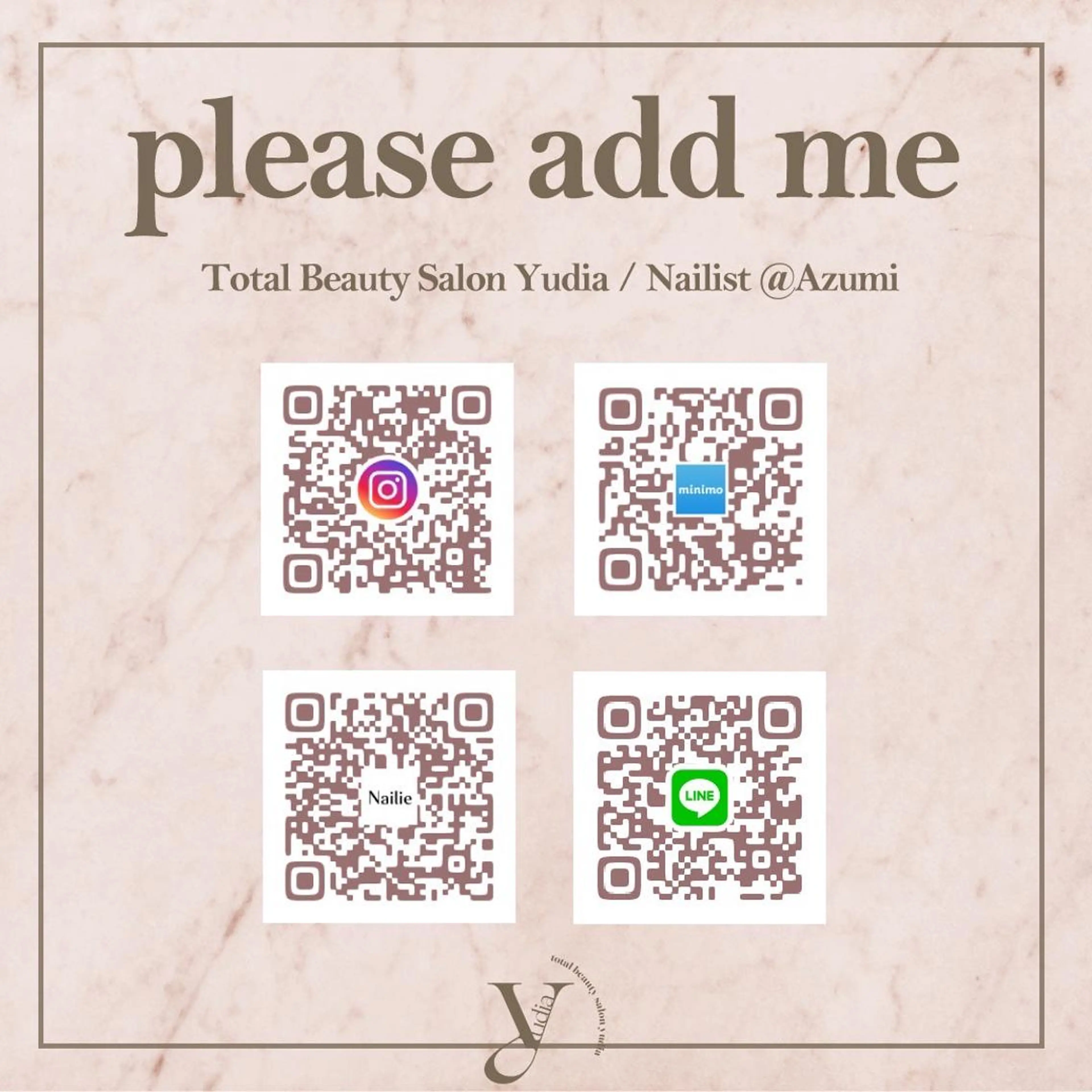 ネイル Yudia🦋 azuのネイルデザイン