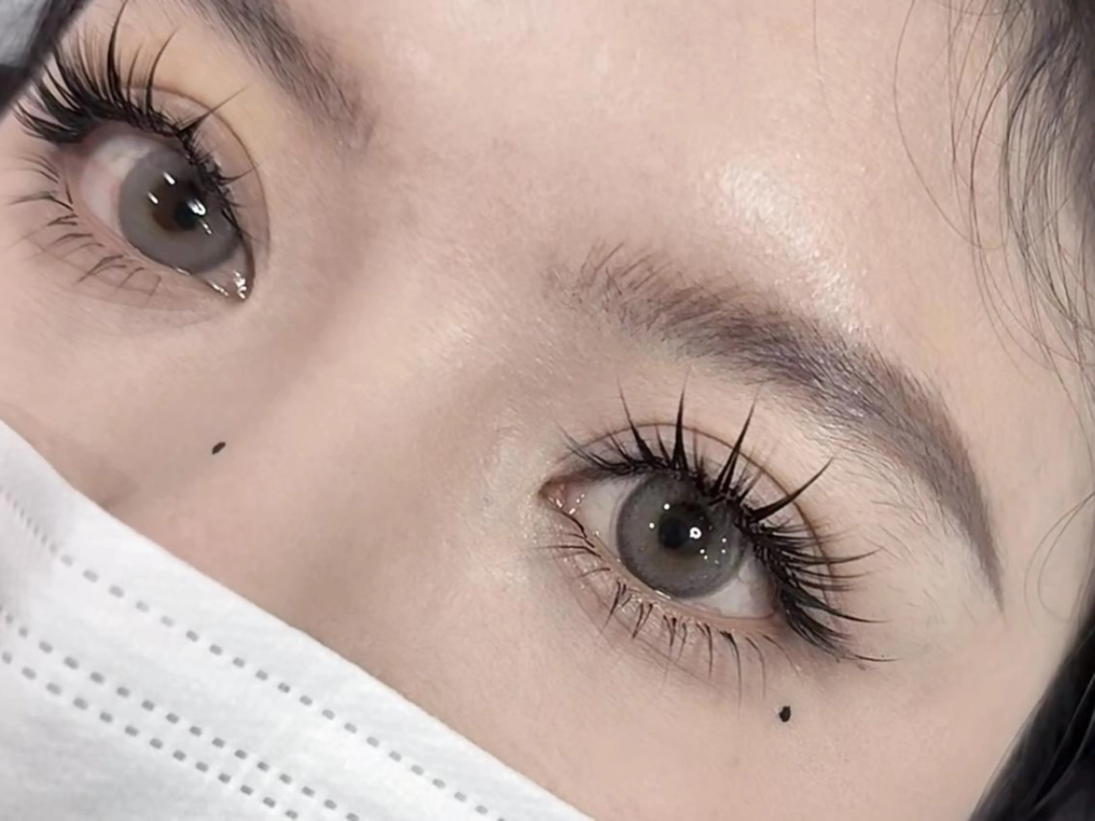 マツエク・マツパ 束感まつ毛 カラーマツエク フラットラッシュ パリジェンヌラッシュリフト まつげパーマ マツエク 竹田 あきのマツエク・マツパデザイン