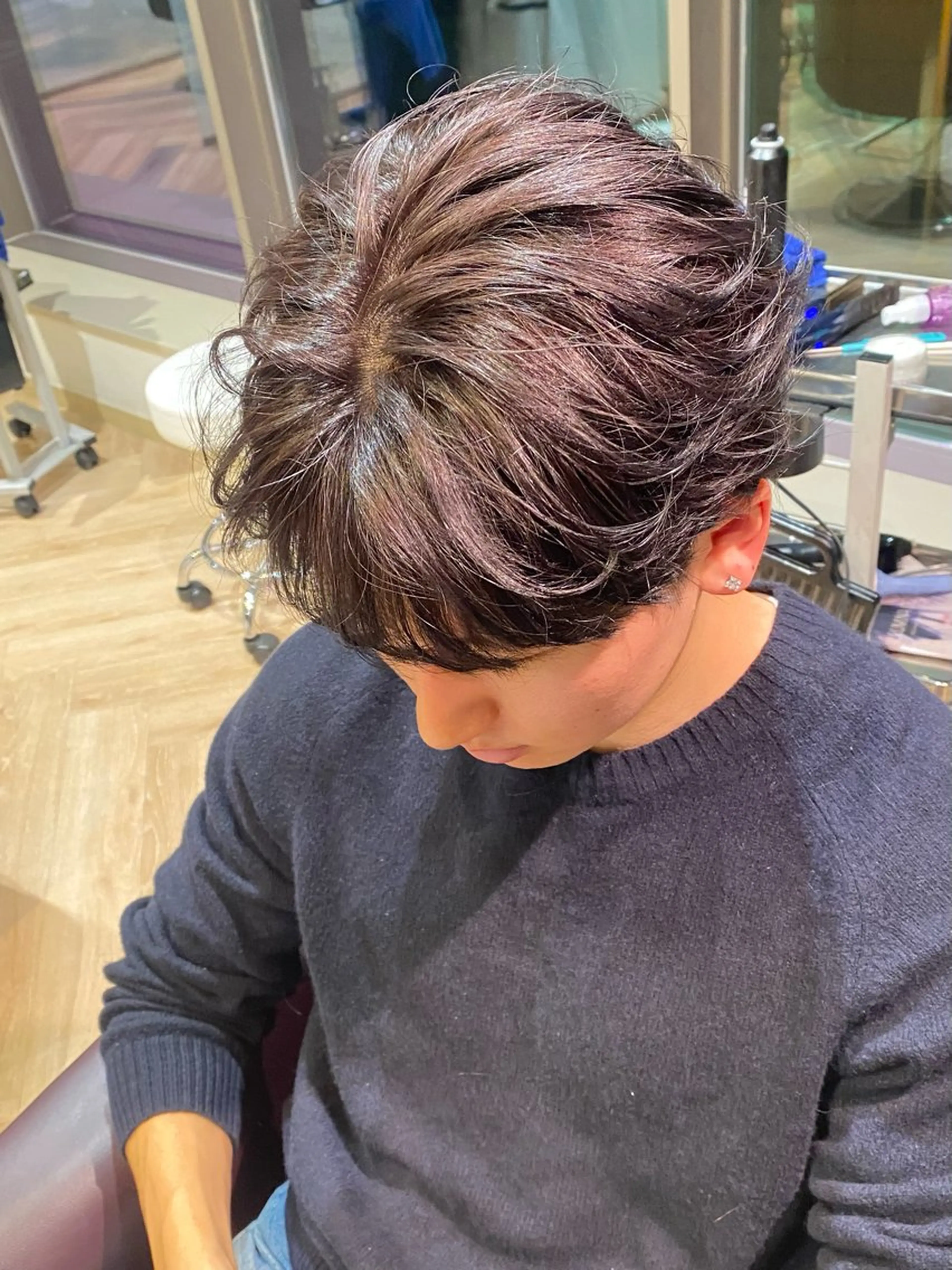 メンズ メンズ特化/フェザー /パーマ/伊勢元のヘアスタイル