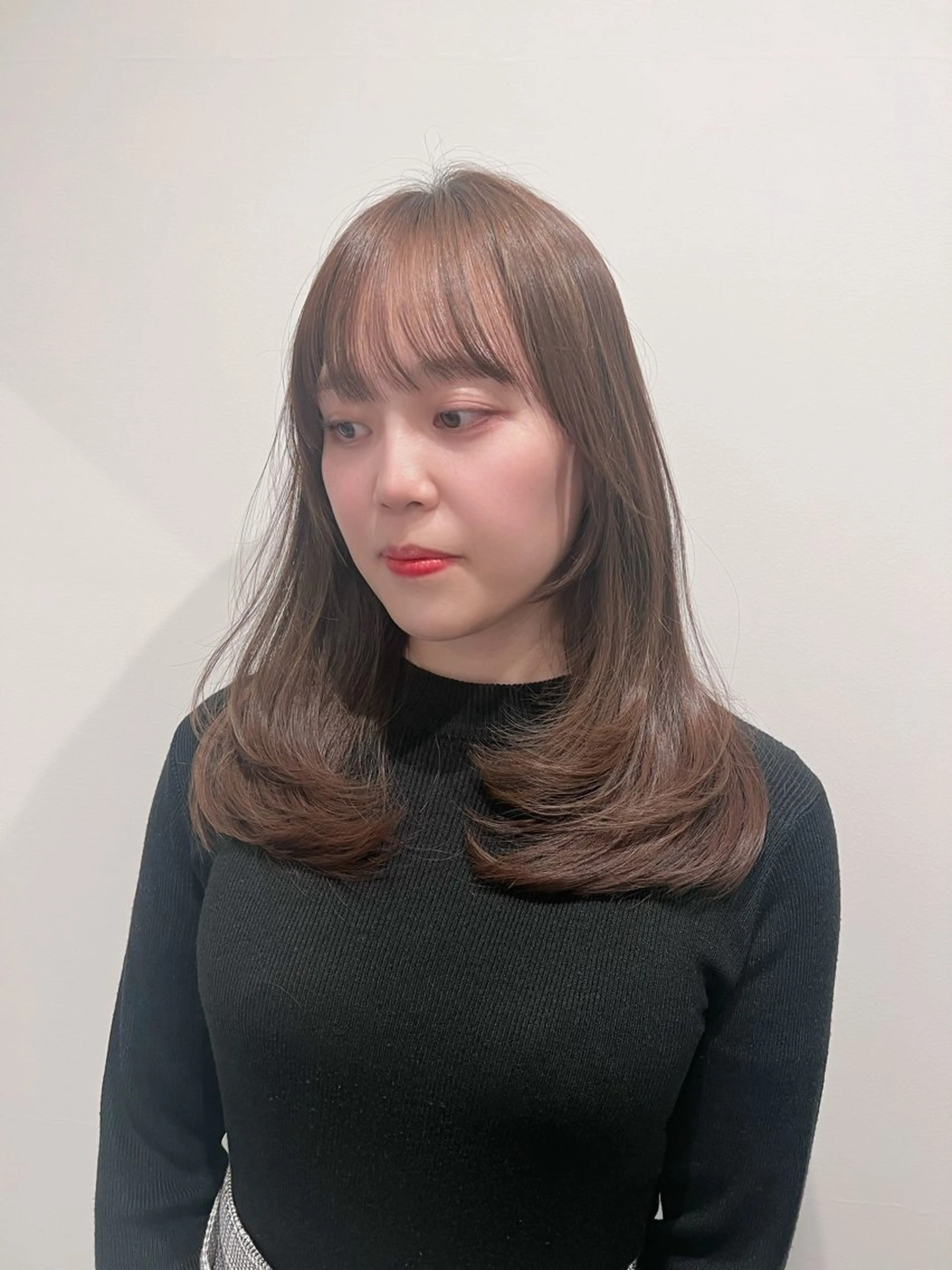 ロング レイヤーカット 工藤 梨花のヘアスタイル