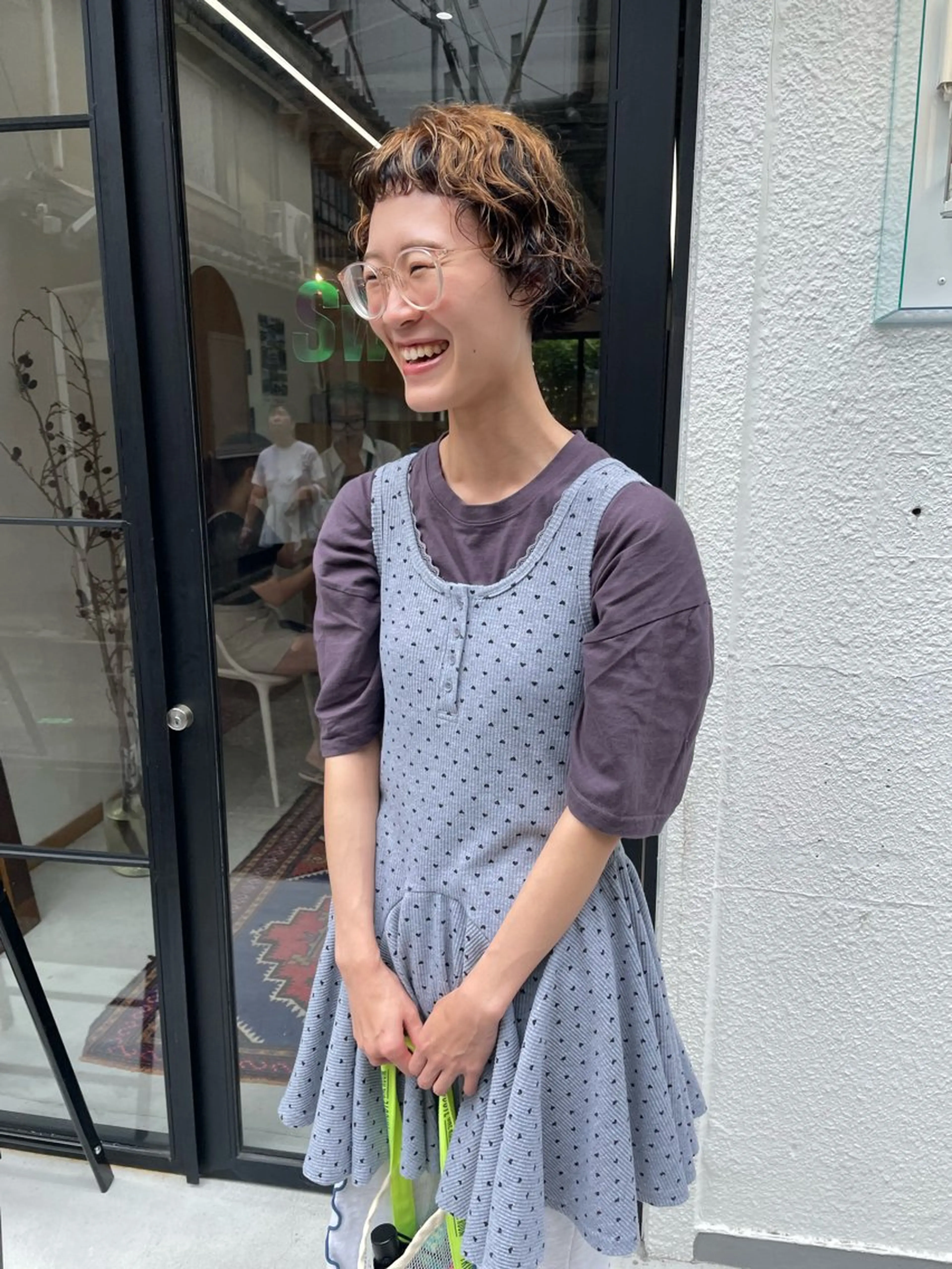 ミディアム カラー パーマ ヘアアレンジ メンズ ミディアムパーマ メンズパーマ カット パーマ トリートメント tatsumi/ボブ ウルフ/レイヤーのヘアスタイル