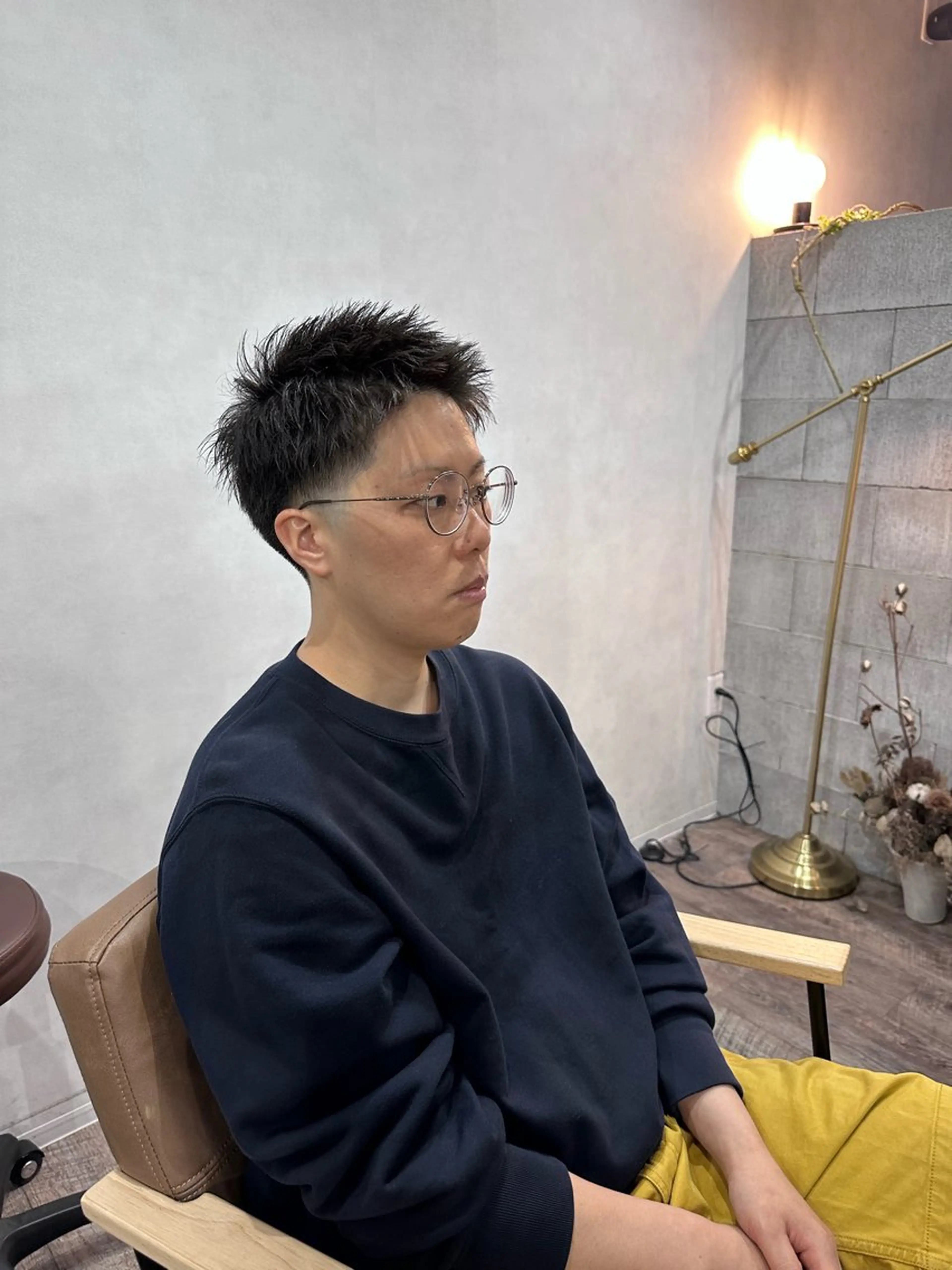 メンズ t.hair垂門真吾 曲がる縮毛矯正/ボブのヘアスタイル